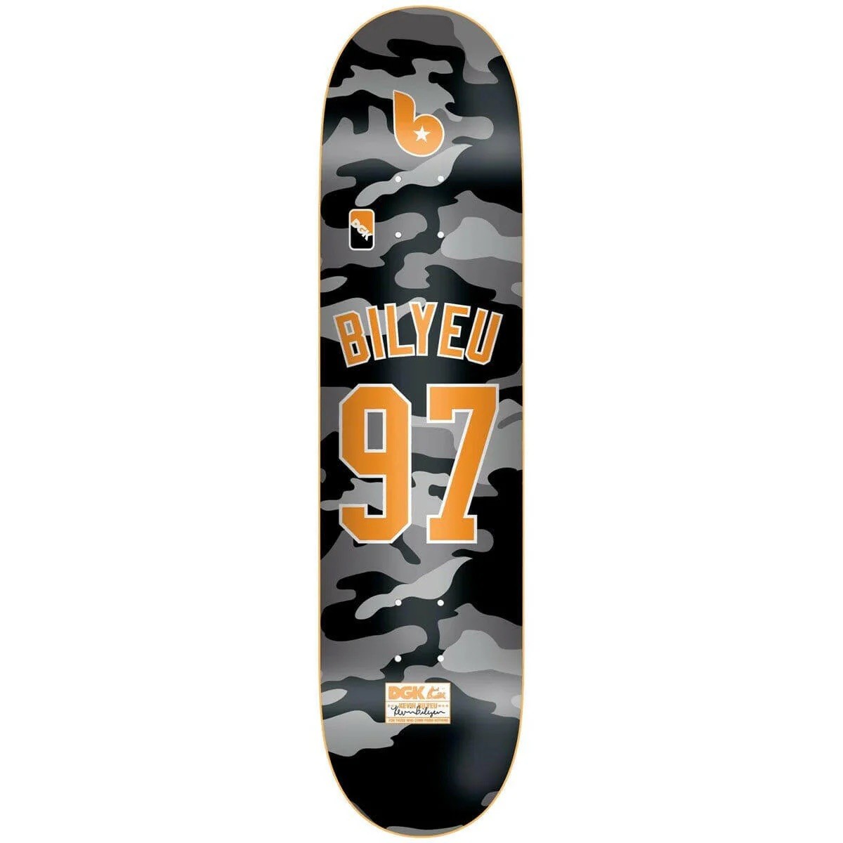 DGK Skateboard Deck Bilyeu Major League 8.06