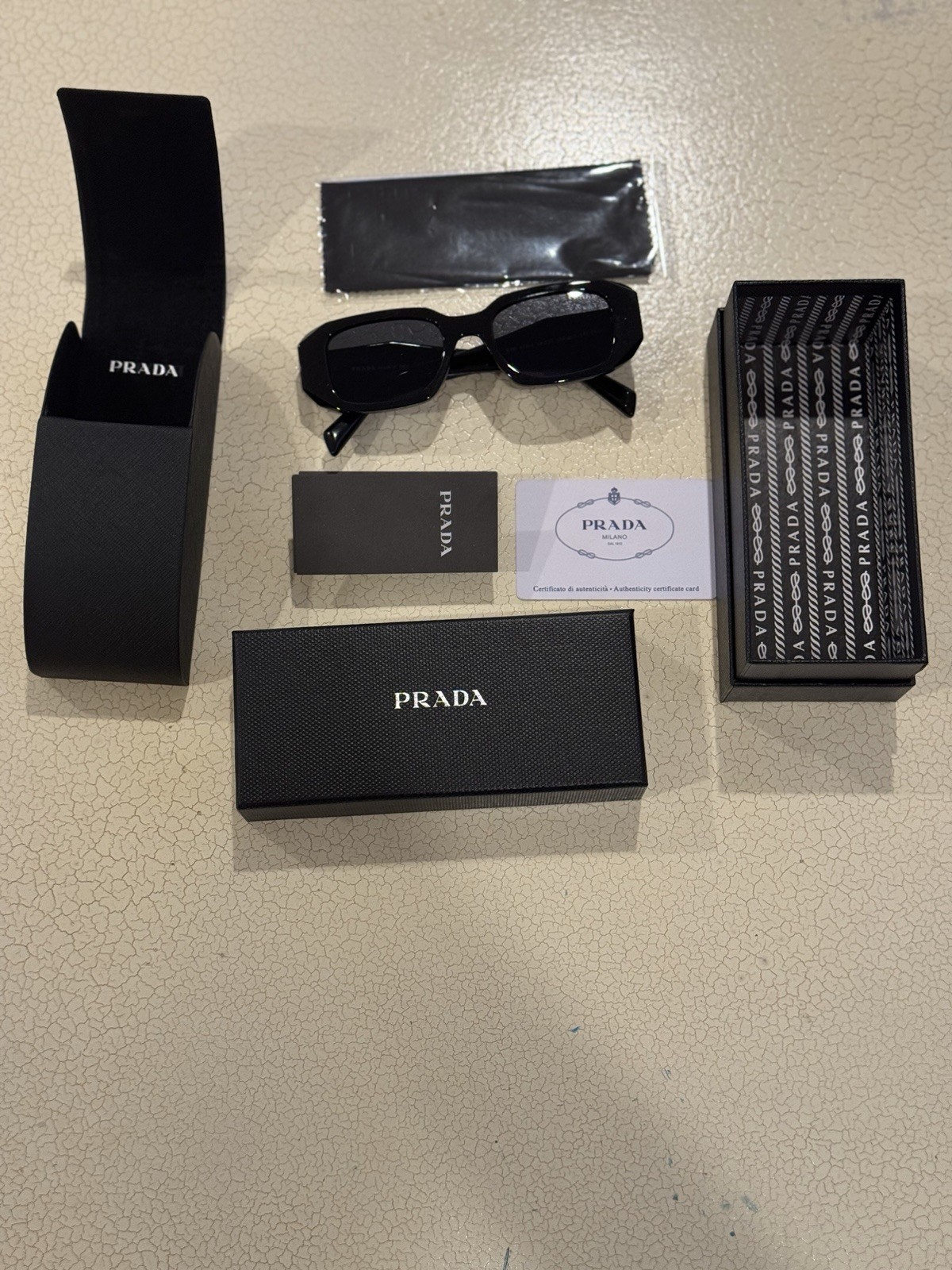 Prada PR17WS Black Frame Sunglasses with Dark Lenses – . Prada PR17WS Black Frame Sunglasses with Dark Lenses – .