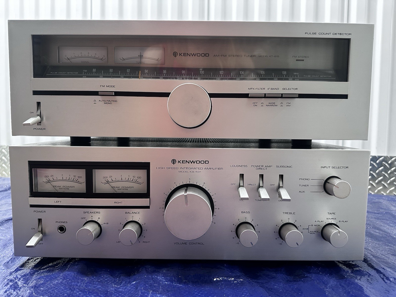 Kenwood Vintage Audio Amplifier and AM/FM Stereo Tuner/KA-501/ KT-615 Kenwood Vintage Audio Amplifier and AM/FM Stereo Tuner/KA-501/ KT-615