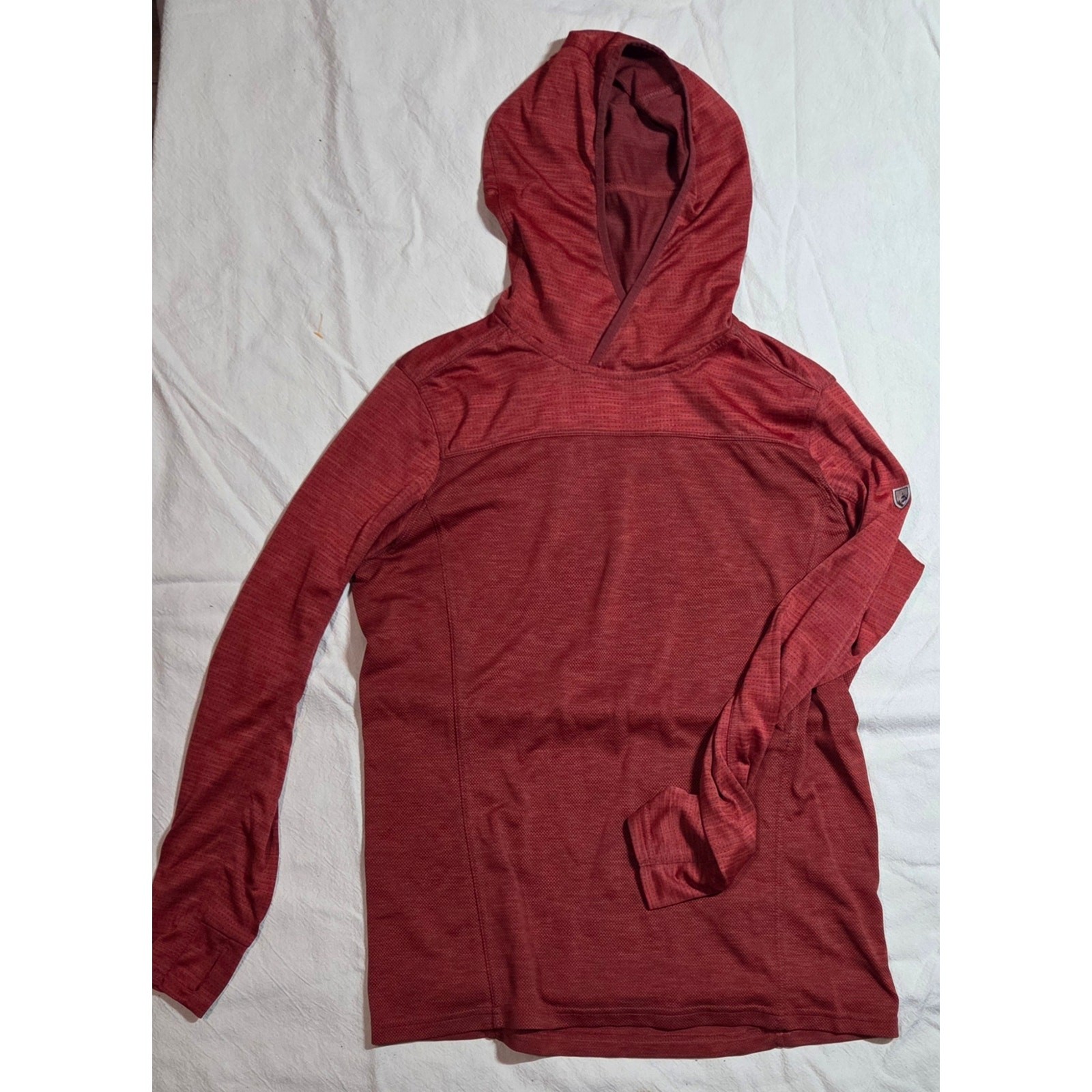 KÜHL Men’s Engineered Technical Sun Hoody - Rustic Brick Red - Size Small