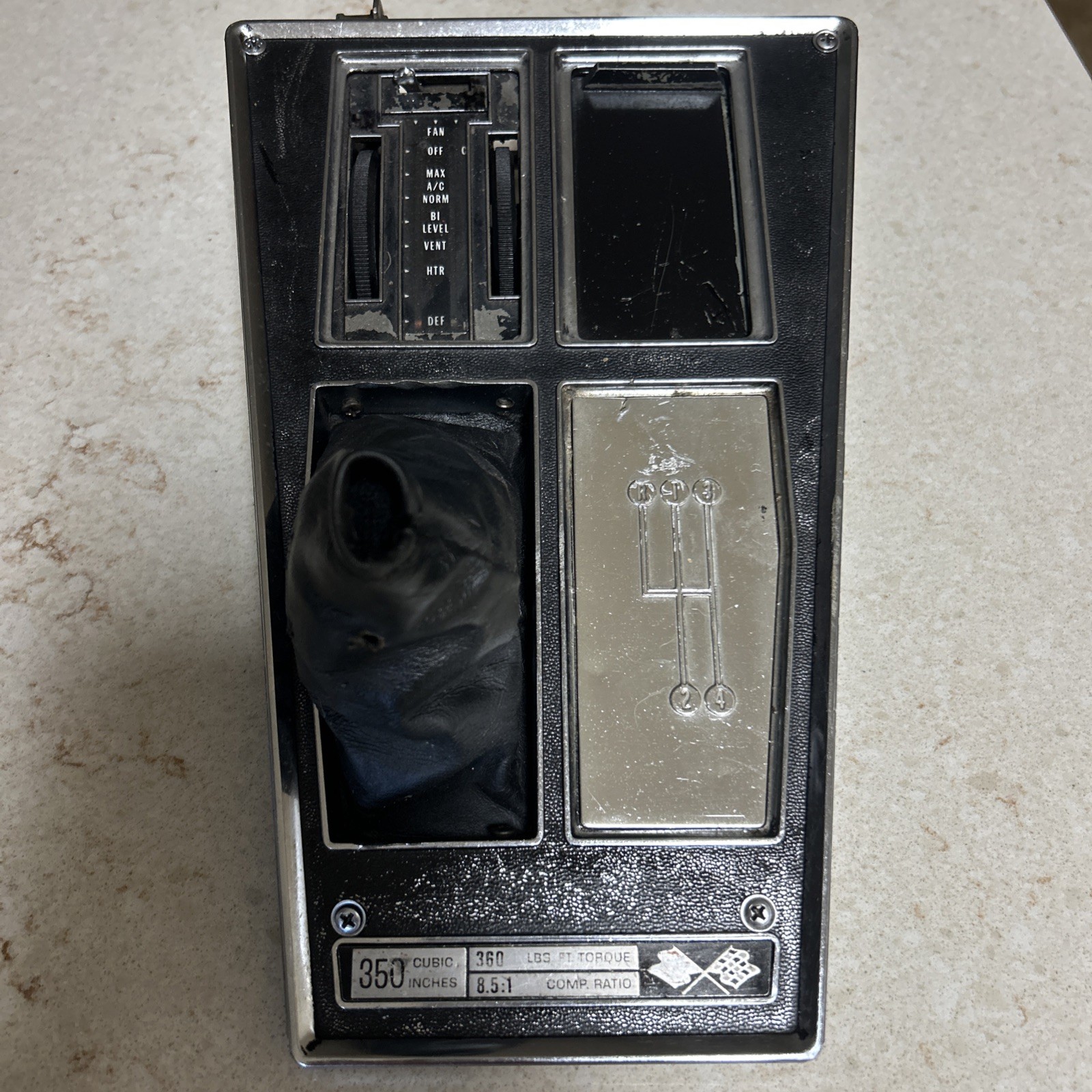 1972 - 1976 Corvette Console Plate And Controls 4 Speed AC Controller 3986821 # 1972 - 1976 Corvette Console Plate And Controls 4 Speed AC Controller 3986821 #