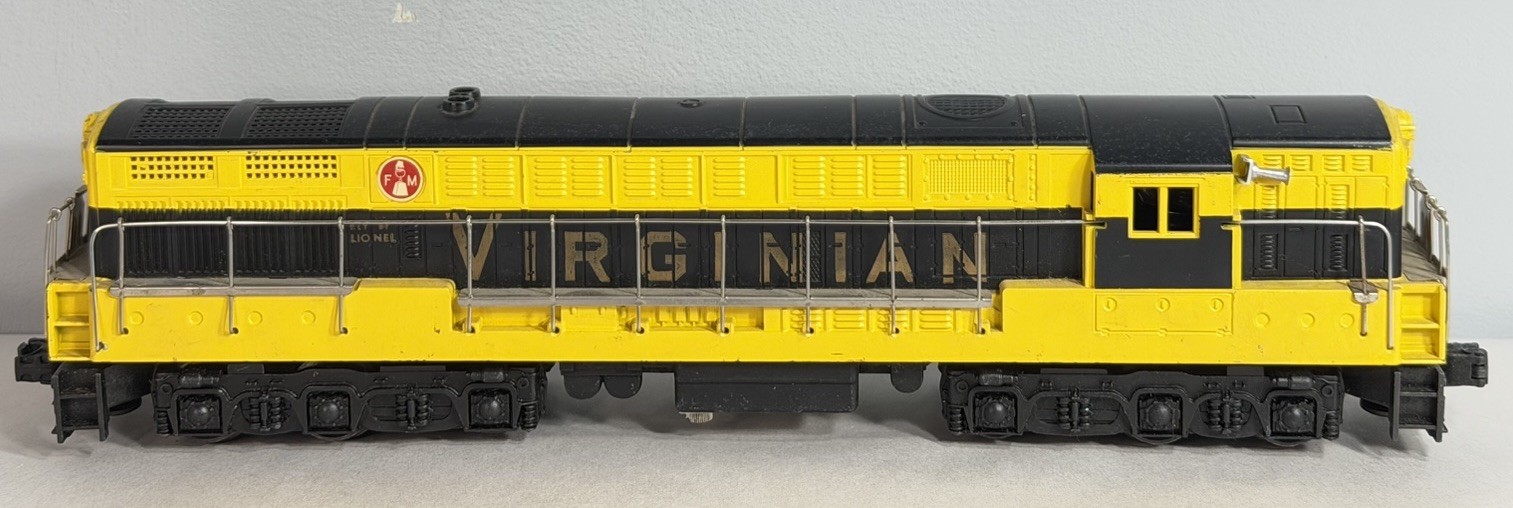 Lionel Original Postwar #2331 Virginian FM Diesel Locomotive Loco Black Yellow Lionel Original Postwar #2331 Virginian FM Diesel Locomotive Loco Black Yellow