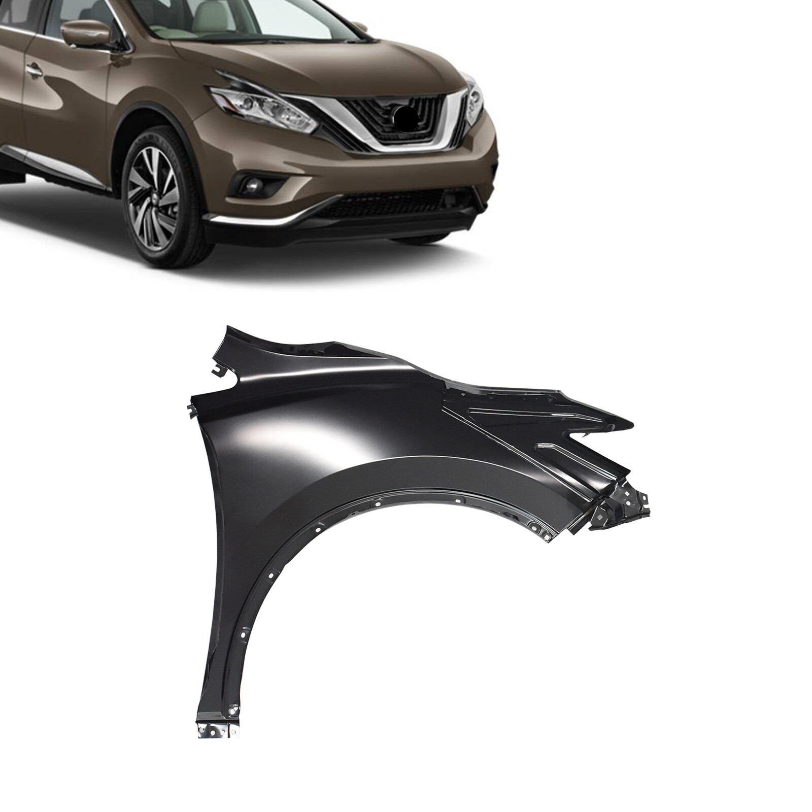 Front Fender Panel Fits Nissan Murano 2015-2024 Primed Steel Passenger Side RH