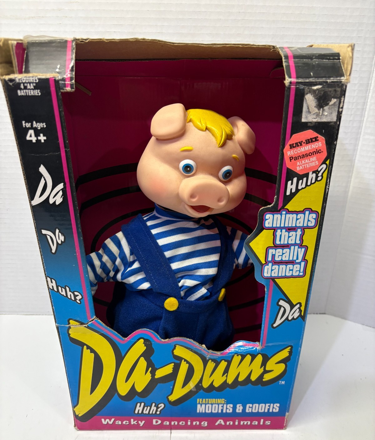 Vintage 1995 Trendmasters Da-Dums Wacky Dancing Animals Goofis Pig Figure Toy Vintage 1995 Trendmasters Da-Dums Wacky Dancing Animals Goofis Pig Figure Toy