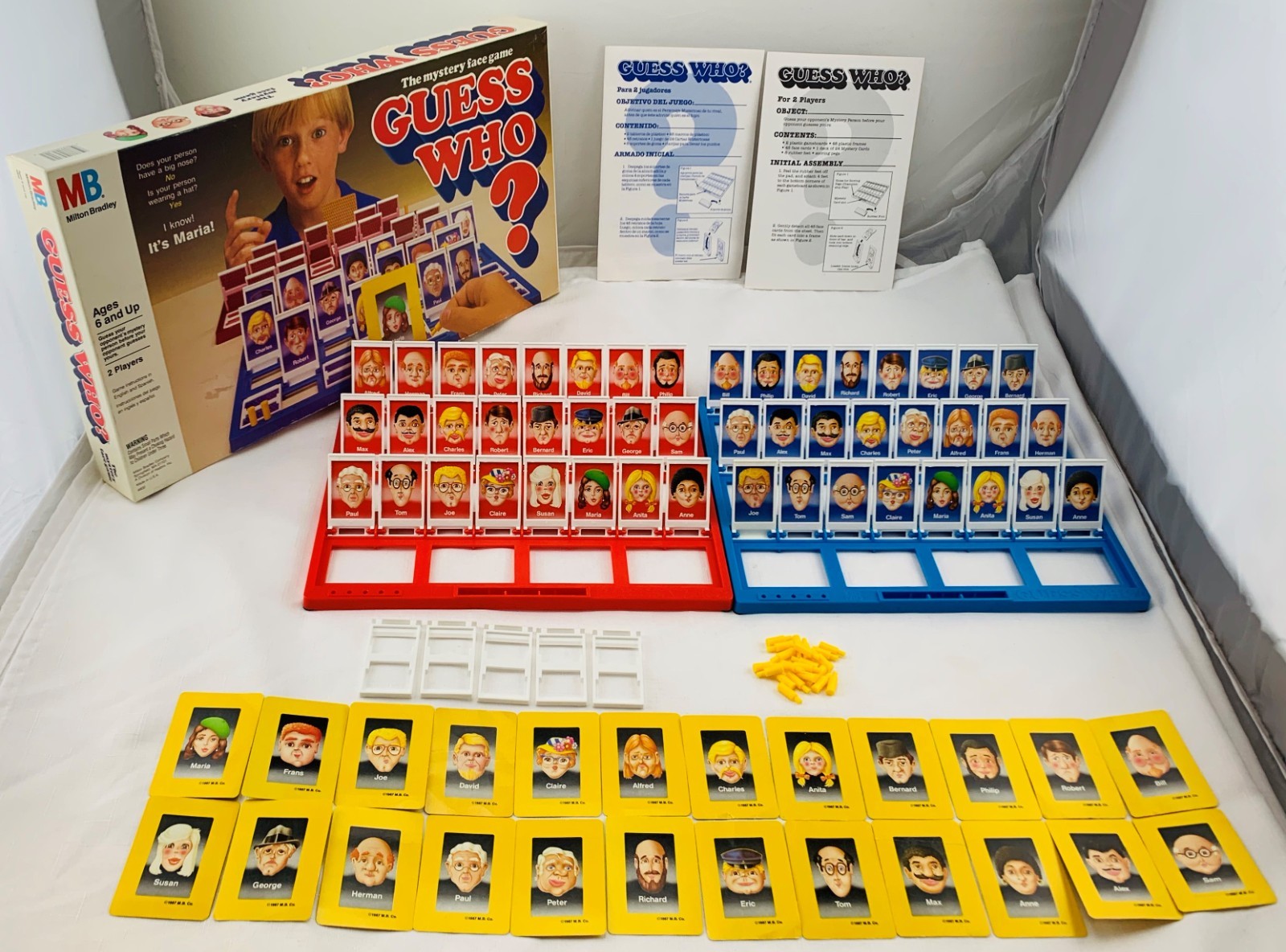 1987 Guess Who Game by Milton Bradley Complete in Great Condition 
