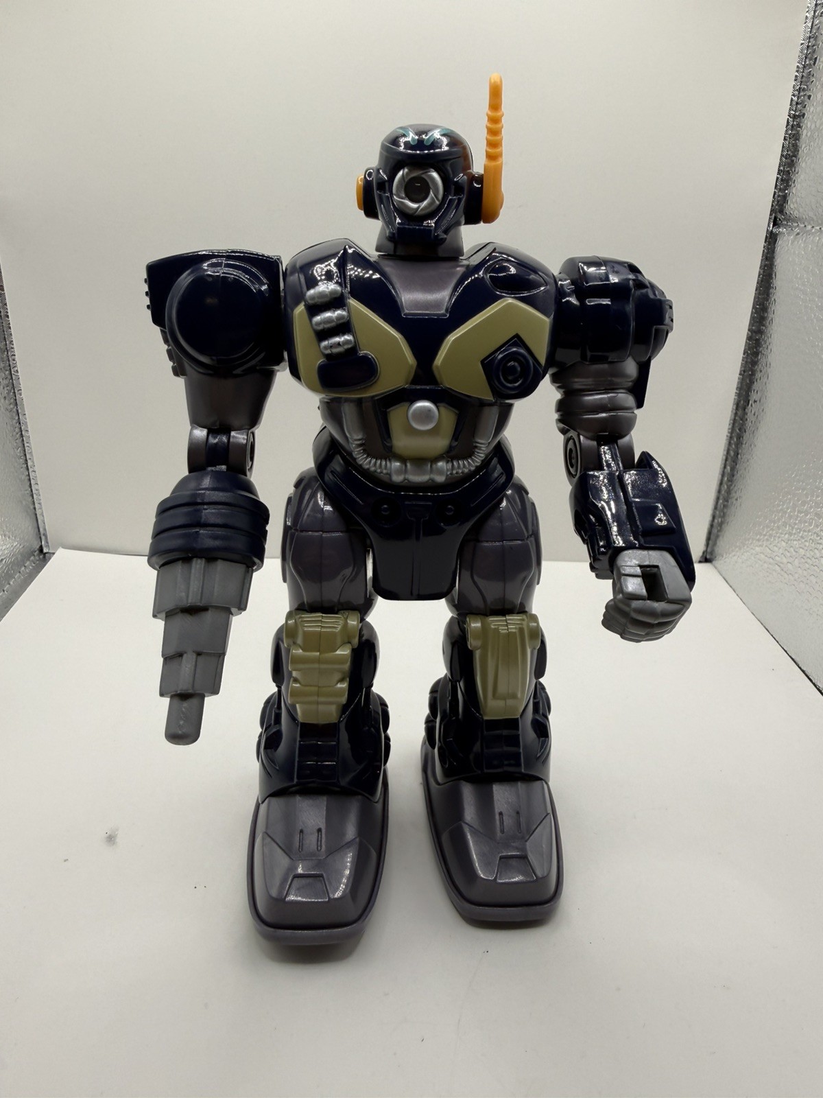 Super Fighter Hap-P-Kid Happy Kid Toy Action Blue & Gold Robot C34118 Figure Super Fighter Hap-P-Kid Happy Kid Toy Action Blue & Gold Robot C34118 Figure