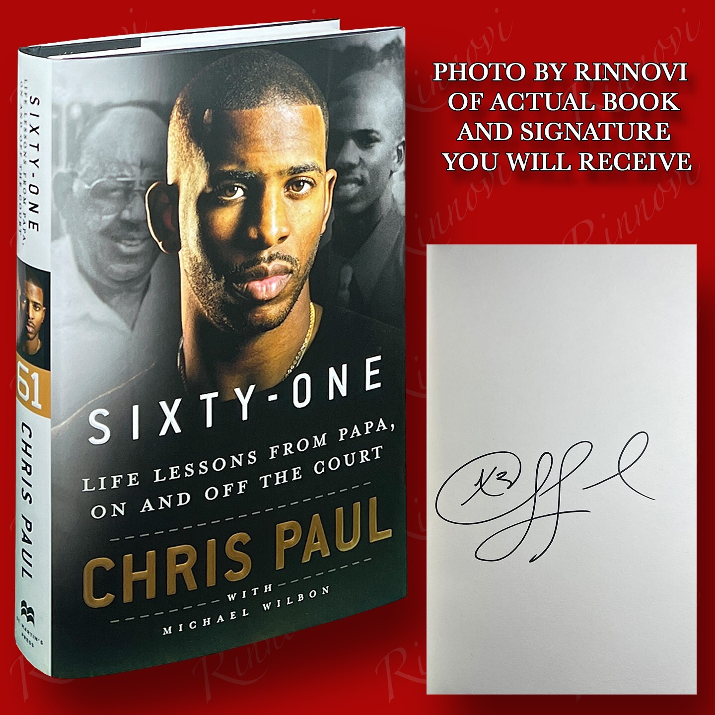 Sixty-One SIGNED Chris Paul (2023,HC,1st/1st) BRAND NEW