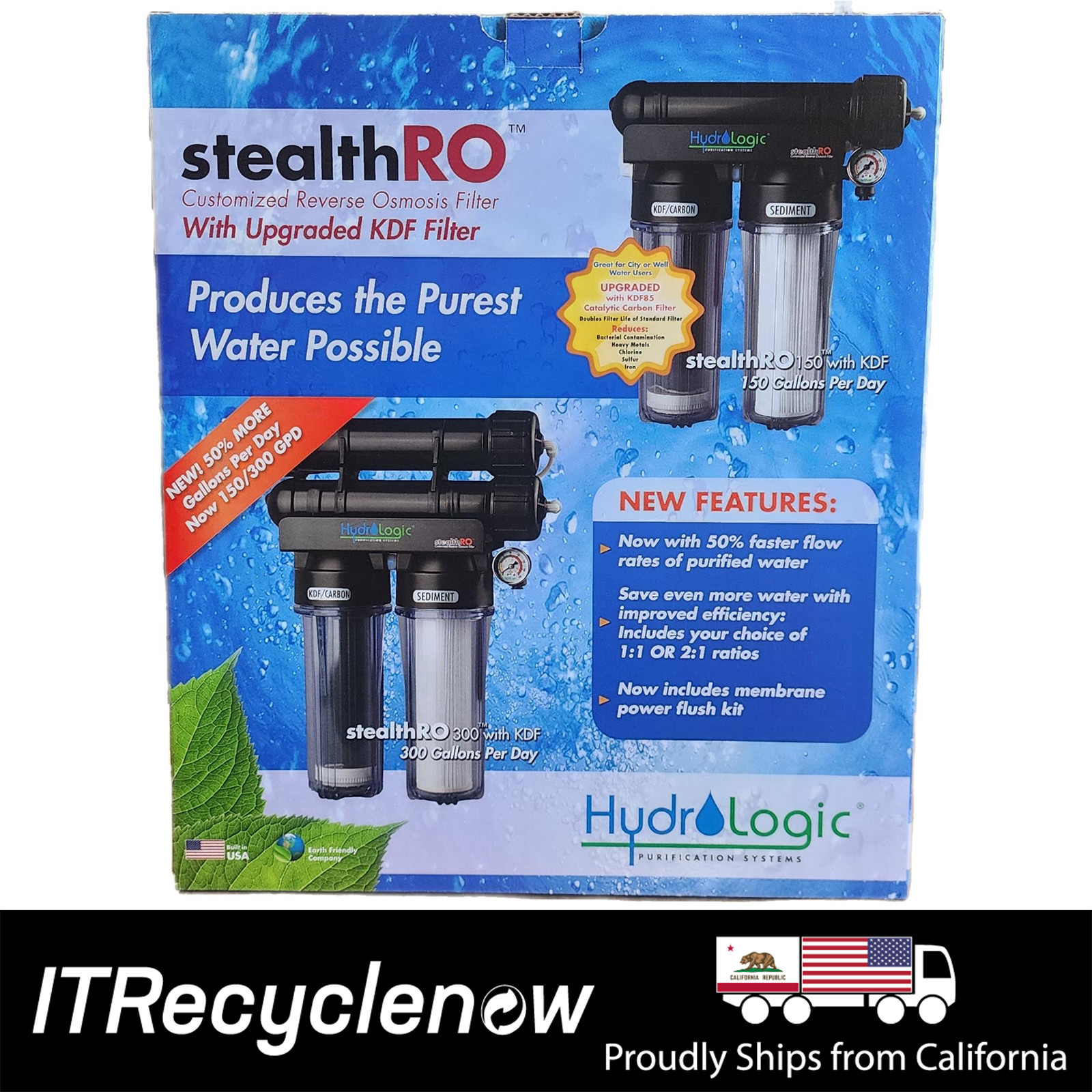 New HydroLogic Stealth-RO150 System Upgraded KDF85/Carbon Filter Hydroponics New HydroLogic Stealth-RO150 System Upgraded KDF85/Carbon Filter Hydroponics