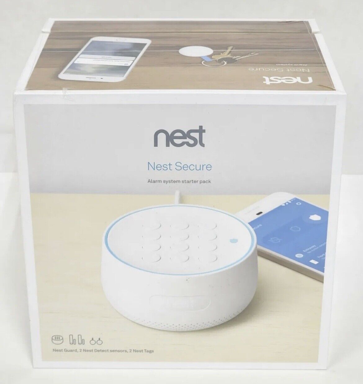 Nest Secure Alarm System Starter Pack - Genuine H1500ES  Brand New Sealed White