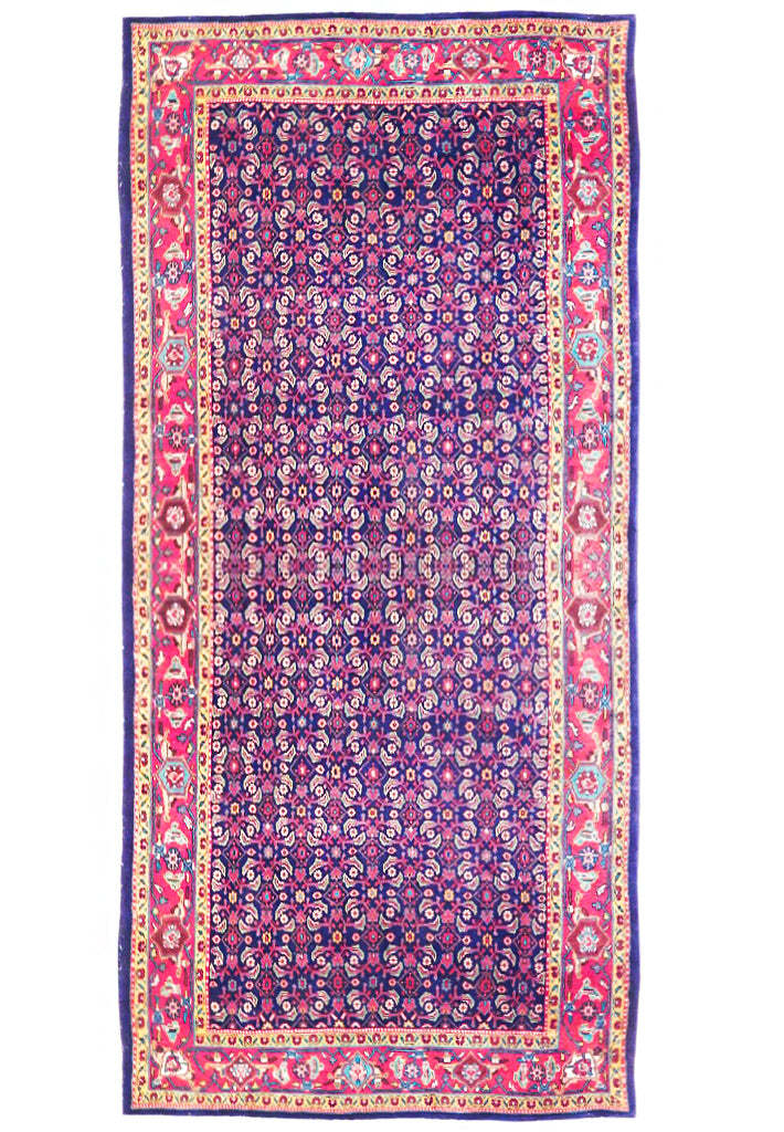 5x10' Indigo Purple Semi Antique Traditional Herati Runner 72248 5x10' Indigo Purple Semi Antique Traditional Herati Runner 72248