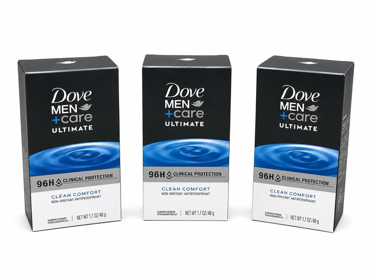 3 Pack Dove Men+Care Clinical Protection Clean Comfort Antiperspirant Deodorant