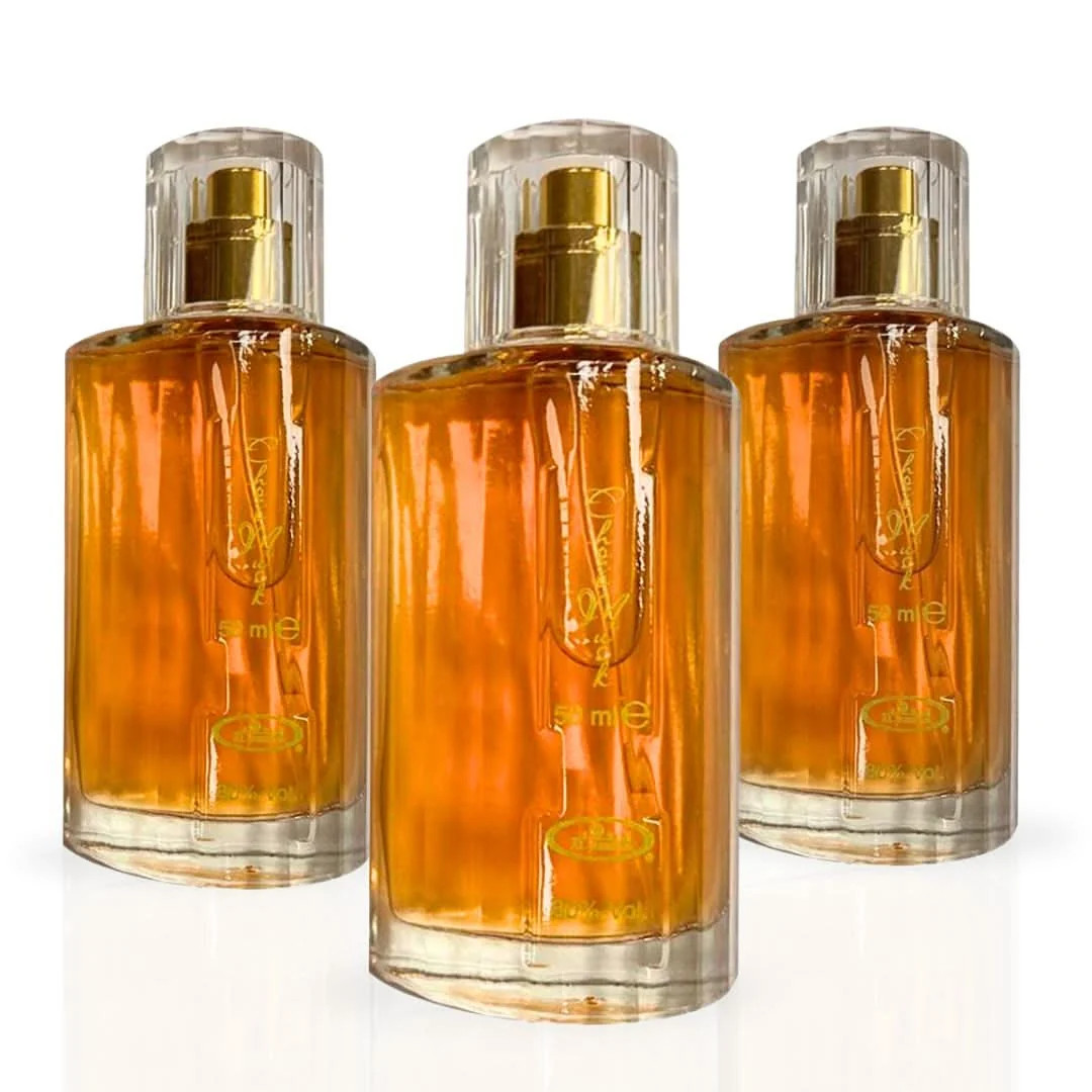 Choco Musk Eau de Parfum Spray 50ml (1.7 oz) by Al Rehab (Pack of 3)
