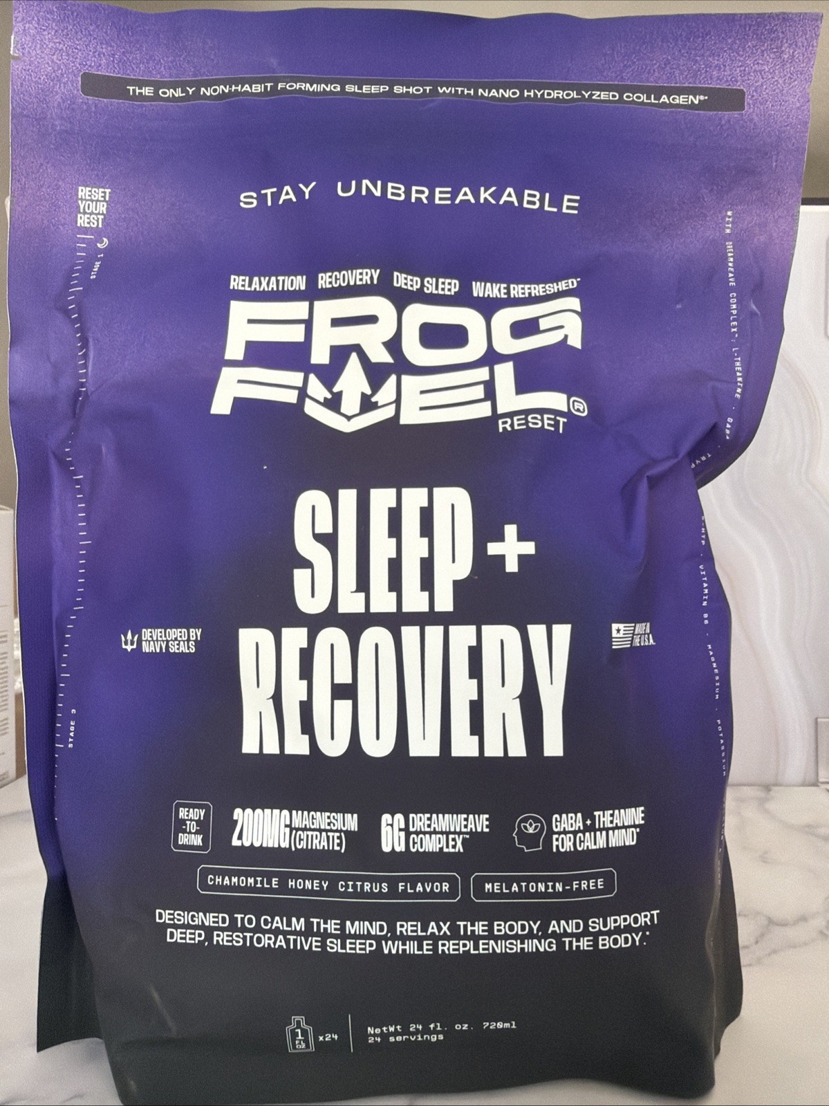 Frog Fuel Sleep Recovery Supplement Collagen Dreamweave Complex Melatonin-Free