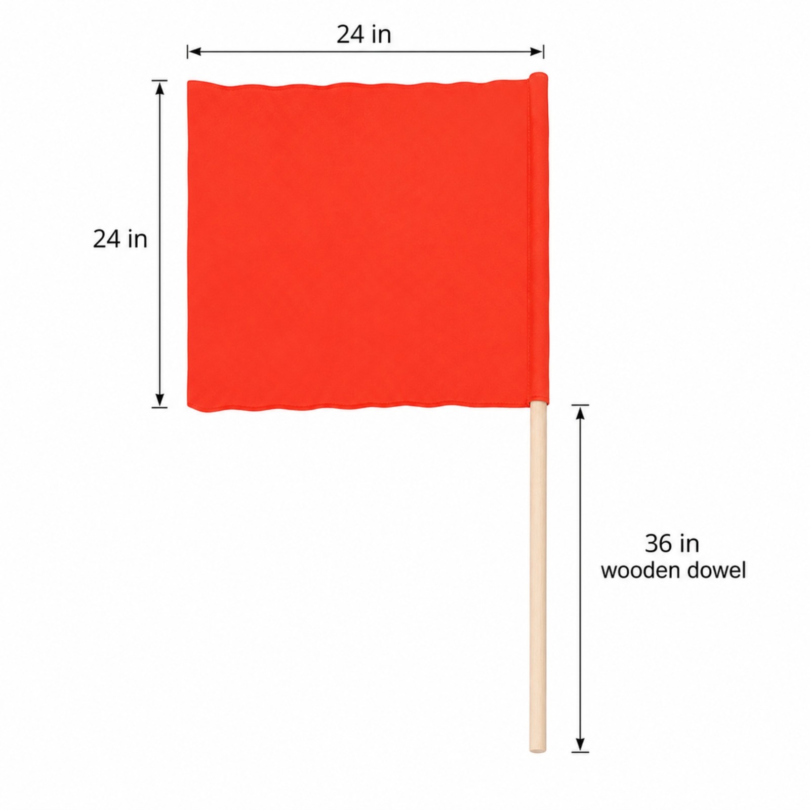 All-Weather Traffic Flag, 24\ All-Weather Traffic Flag, 24\