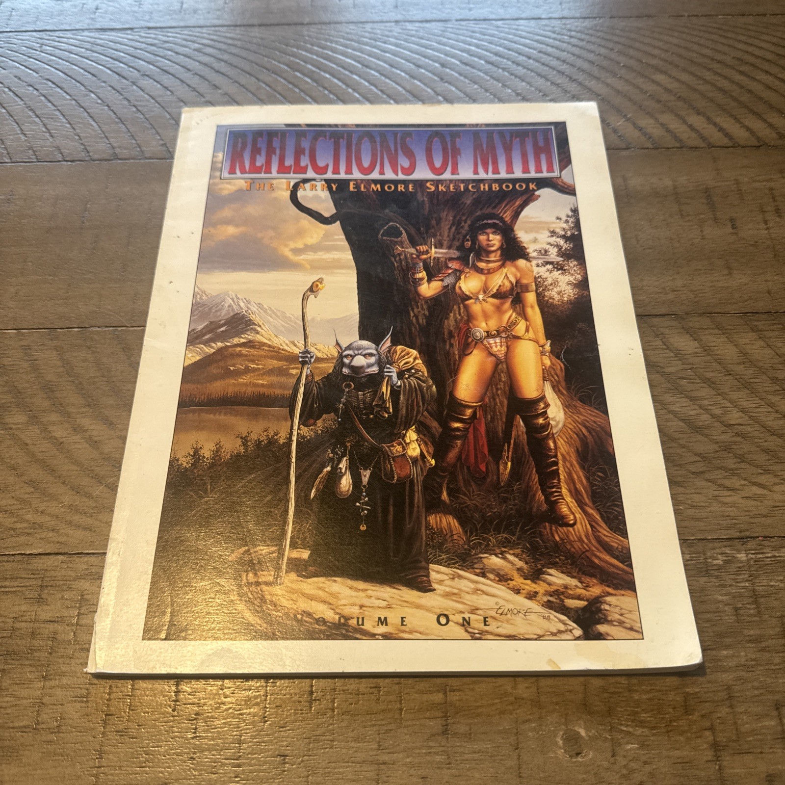 Reflections Of Myth Larry Elmore Sketch Book Vol 1 1993 Dragonlance art signed Reflections Of Myth Larry Elmore Sketch Book Vol 1 1993 Dragonlance art signed