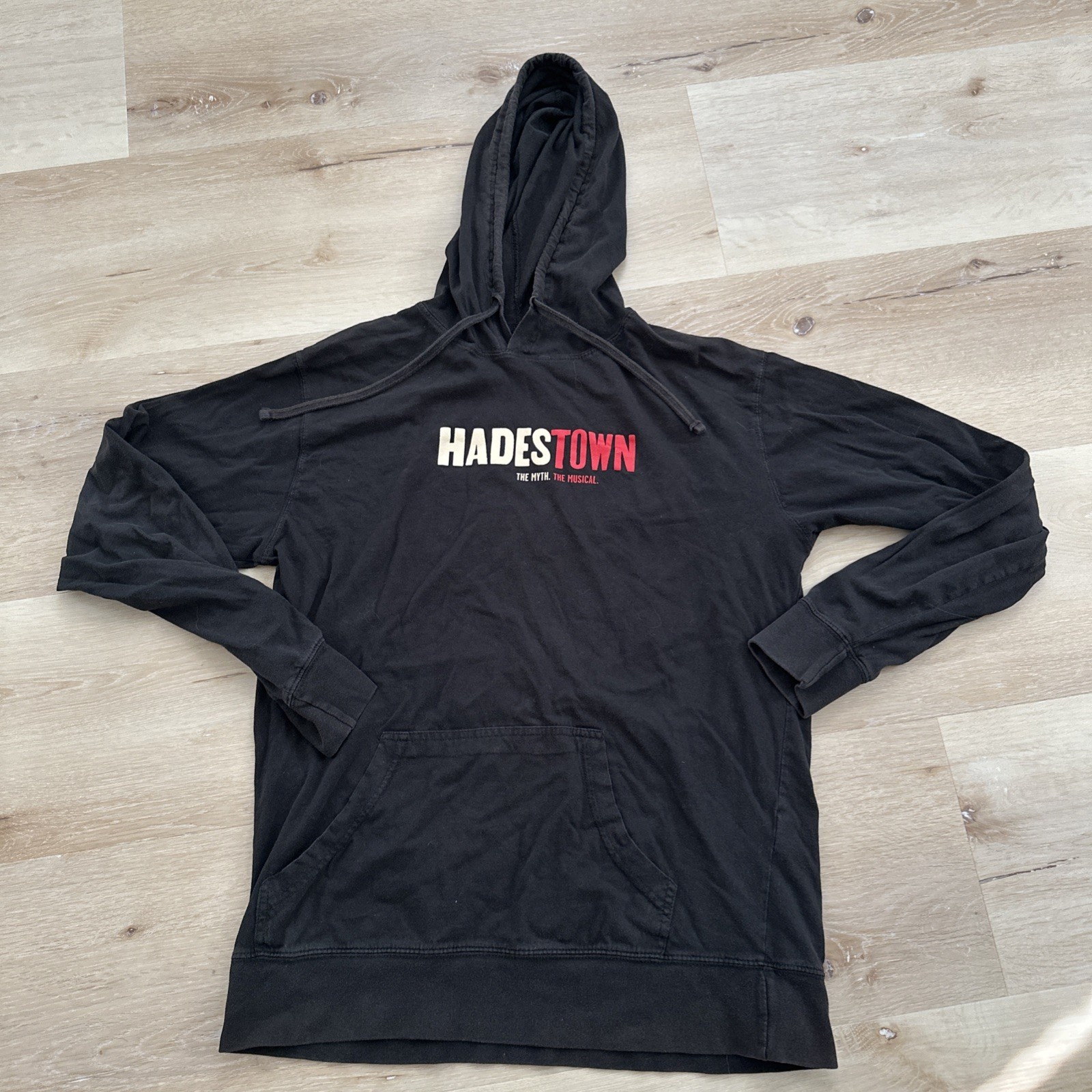 HADESTOWN The Myth The Musical BROADWAY FLOWER HOODIE Long Sleeve Shirt Black