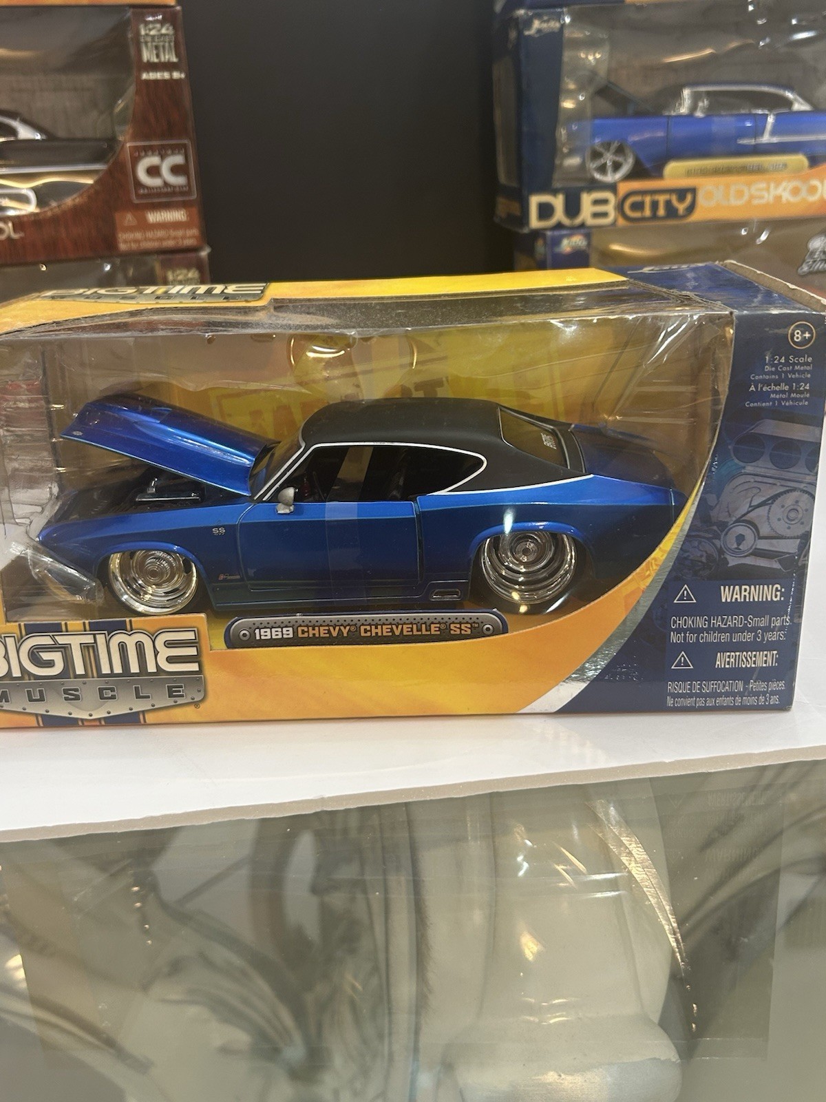 Jada 1/24 Bigtime Muscle 1969 Chevy Chevelle SS Blue Metallic New Jada 1/24 Bigtime Muscle 1969 Chevy Chevelle SS Blue Metallic New