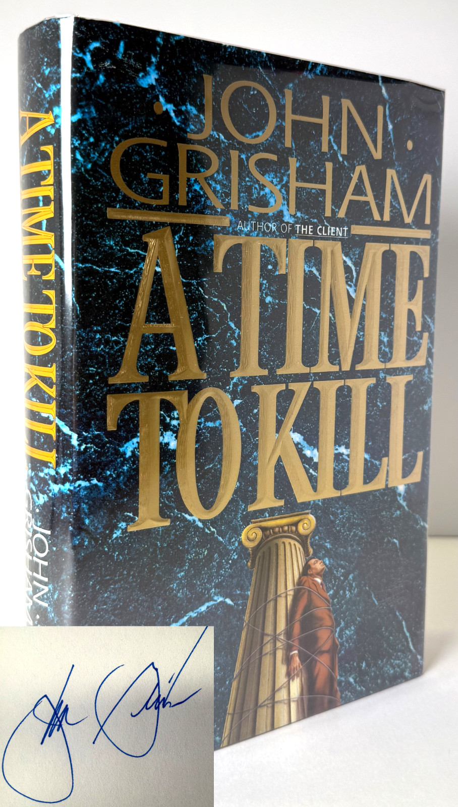 A Time to Kill FLAT SIGNED by John Grisham 12th printing in Mylar, Near fine