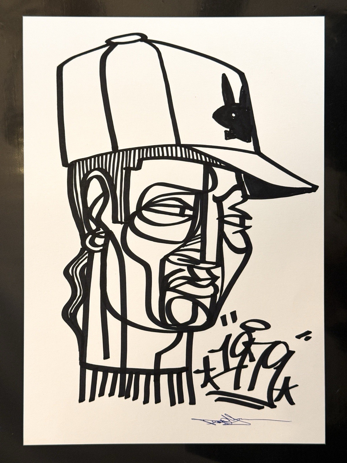 Doze Green Original Art Marker Mugsy 2021 OG Signed Graffiti Playboy Street NYC