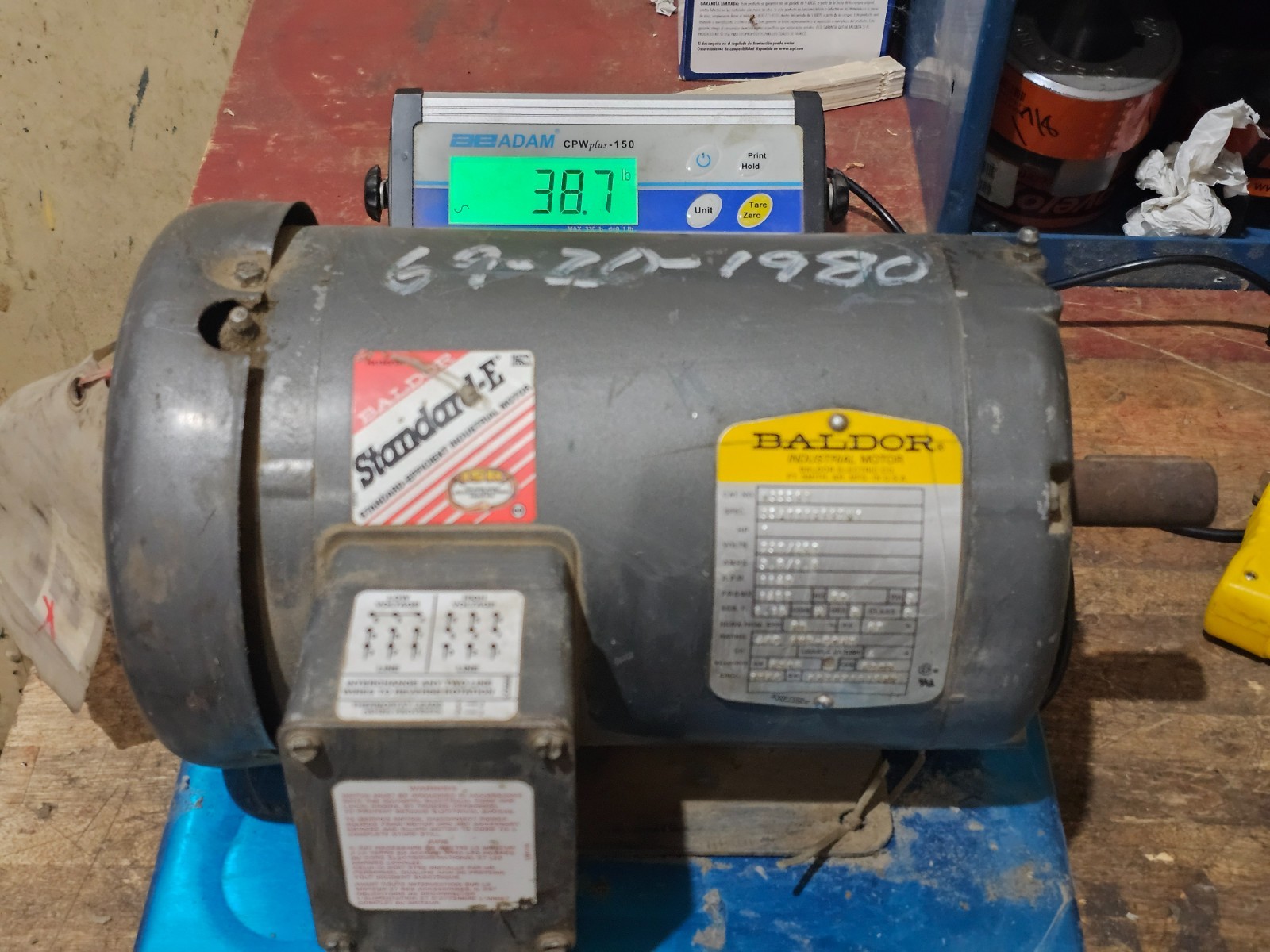 (Used) Baldor Standard-E Industrial Motor M3556T 35A001R687H1 (Used) Baldor Standard-E Industrial Motor M3556T 35A001R687H1