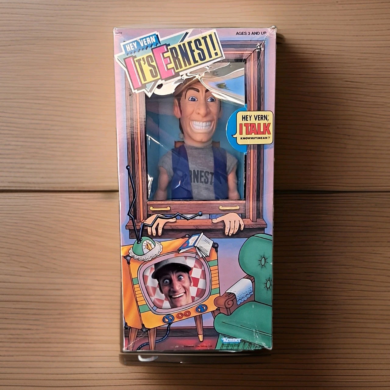 1989 Kenner Hey Vern It's Ernest Talking Doll NIB Vintage 80s Toy Tested Working