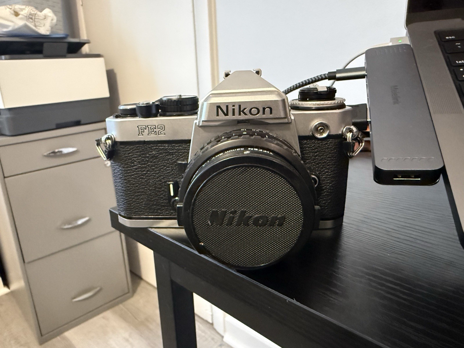Nikon FE2 Silver Vintage 35mm Film SLR Camera w/ 50mm f/1.8 TESTED WORKING Nikon FE2 Silver Vintage 35mm Film SLR Camera w/ 50mm f/1.8 TESTED WORKING