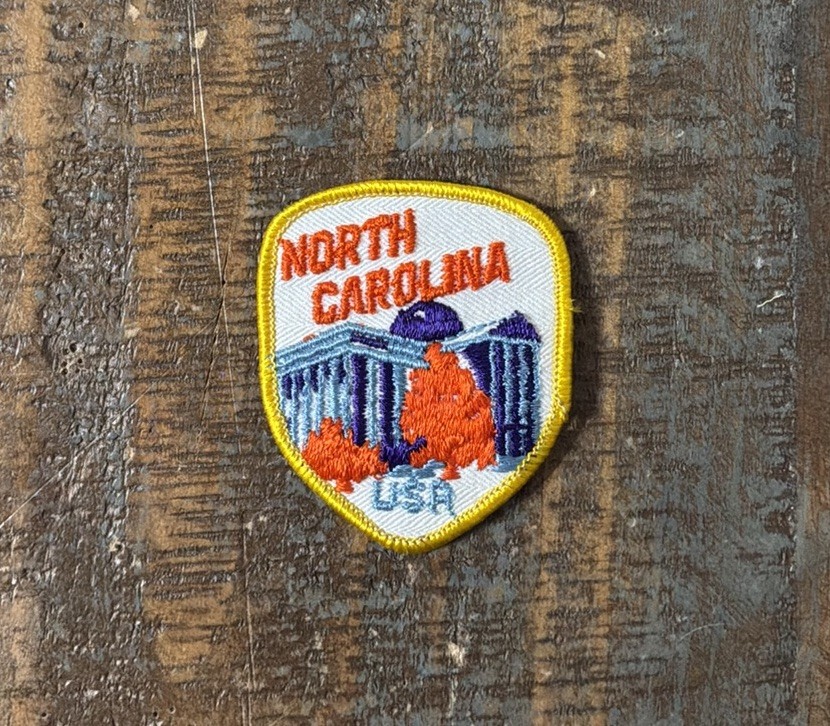 Vintage North Carolina Capital Building State Travel Souvenir Patch NOS 1970s Vintage North Carolina Capital Building State Travel Souvenir Patch NOS 1970s