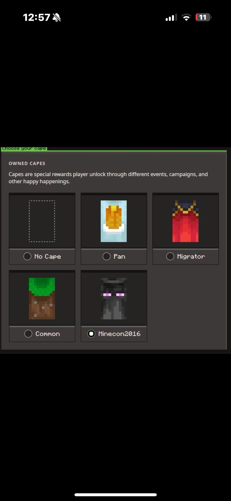 Minecraft Minecon 2016 Cape Account RARE Full LIFETIME Access. disc-Lumpish. Minecraft Minecon 2016 Cape Account RARE Full LIFETIME Access. disc-Lumpish.