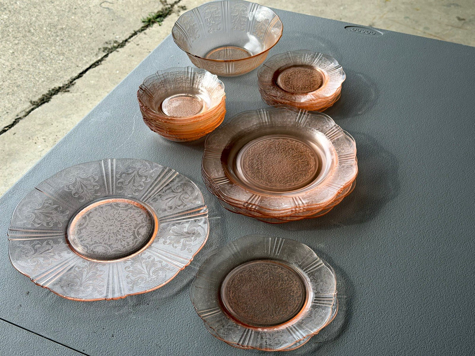 Vintage 1930s MacBeth-Evans American Sweetheart Pink Depression Glass Collection Vintage 1930s MacBeth-Evans American Sweetheart Pink Depression Glass Collection