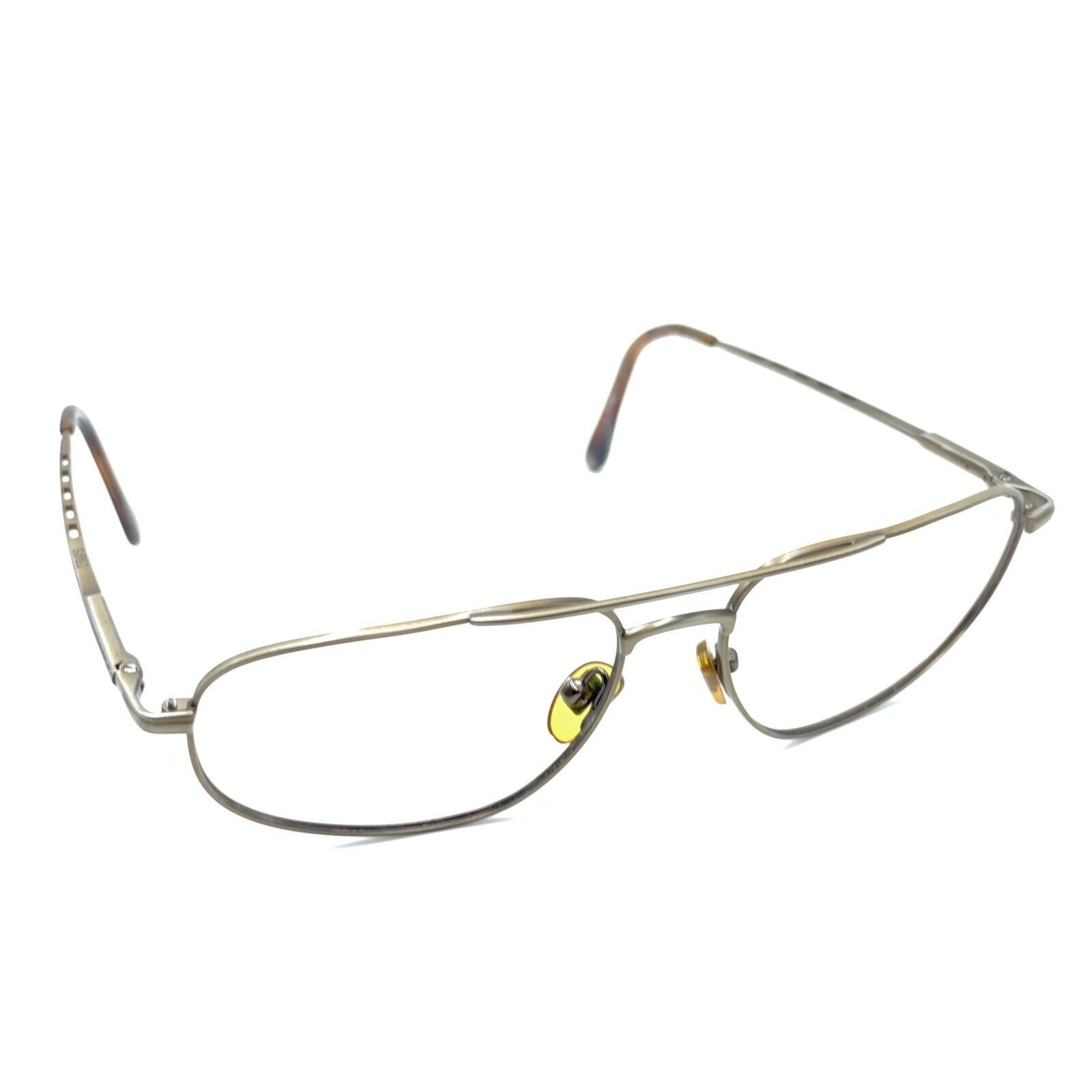 CHAPS Ralph Lauren 3DN Bronze Metal Aviator Designer Eyeglasses Frames 59-16 145