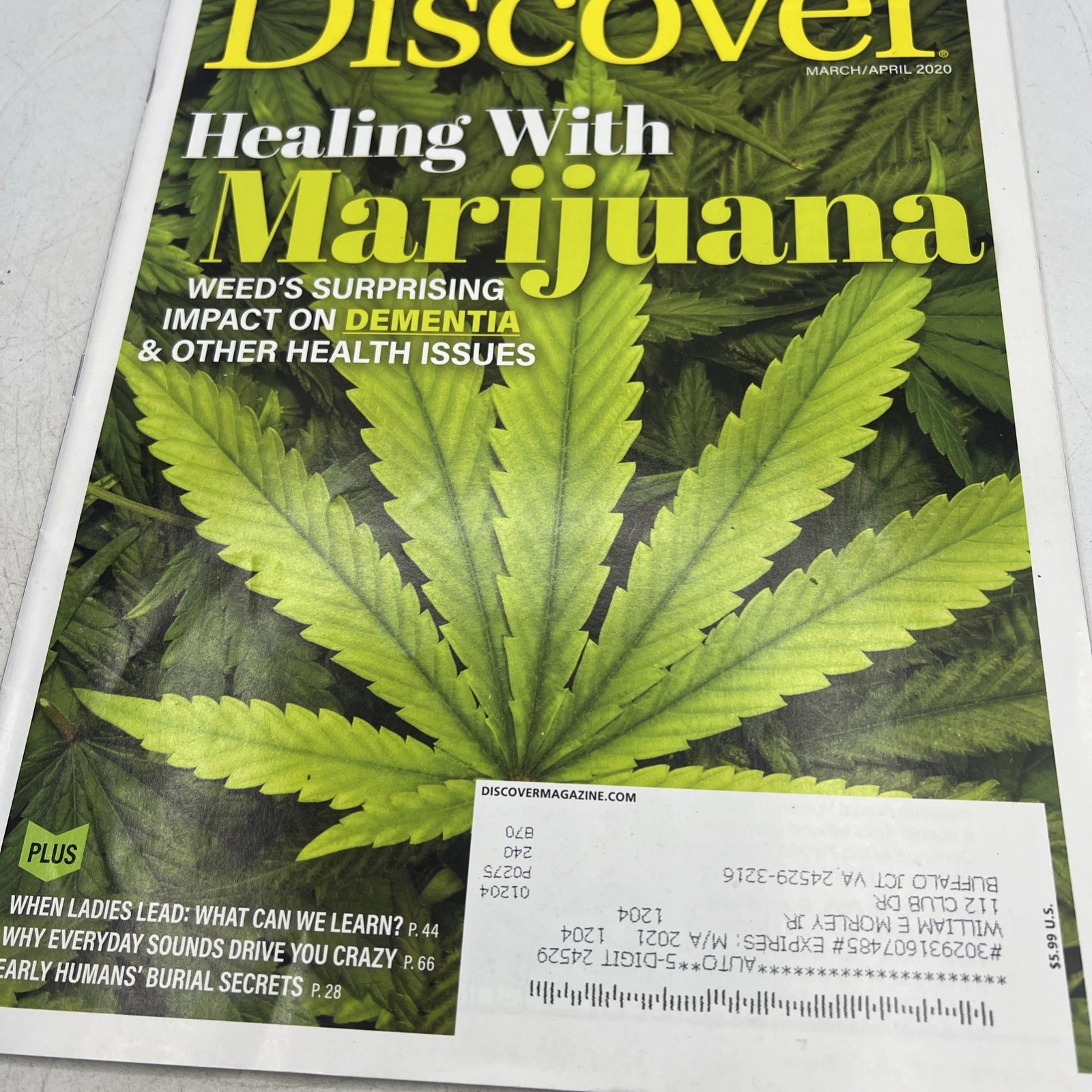 Discover Magazine Lot Of 5 Science 2020 March-November