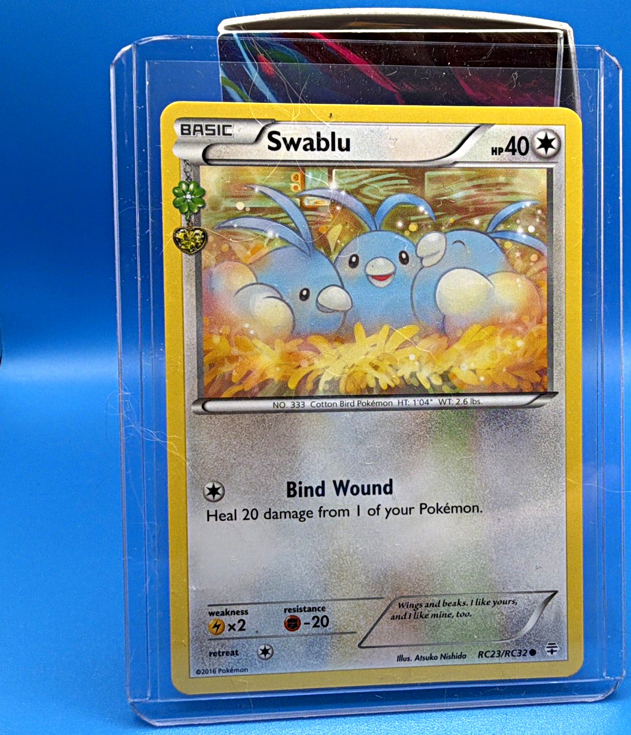 Swablu Pokemon TCG Basic Card RC23/RC32 2016 English Regular Finish Swablu Pokemon TCG Basic Card RC23/RC32 2016 English Regular Finish