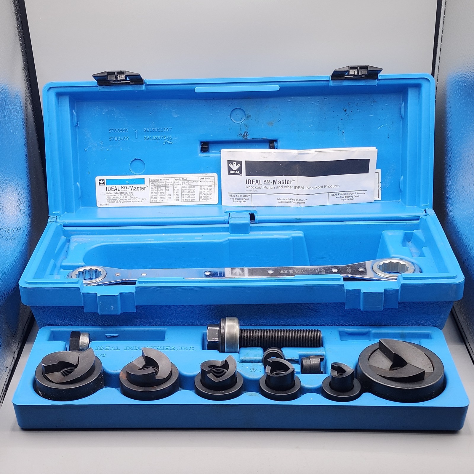 IDEAL 35-775 KO-Master Knockout Punch Install Kit 1/2 IDEAL 35-775 KO-Master Knockout Punch Install Kit 1/2