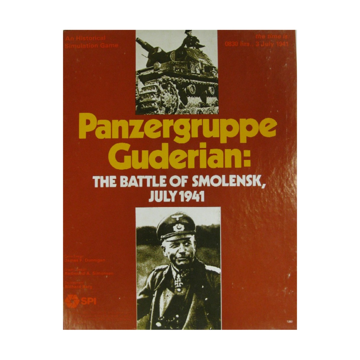 SPI Wargame Panzergruppe Guderian - The Battle of Smolensk, July Box Fair/VG+ SPI Wargame Panzergruppe Guderian - The Battle of Smolensk, July Box Fair/VG+