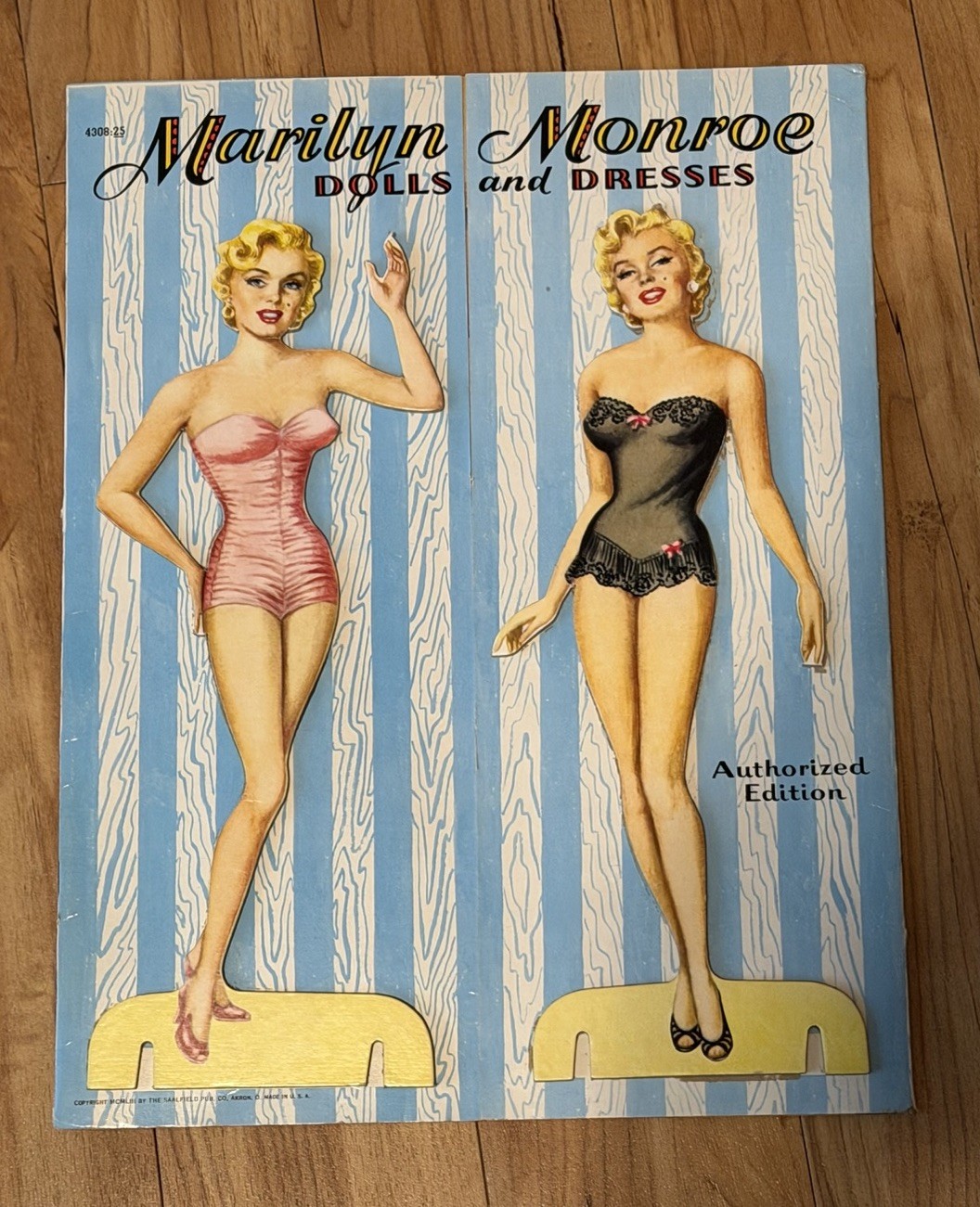 1953 Marilyn Monroe Paper Dolls & Dresses Saalfield 4308 Uncut Clothes RARE