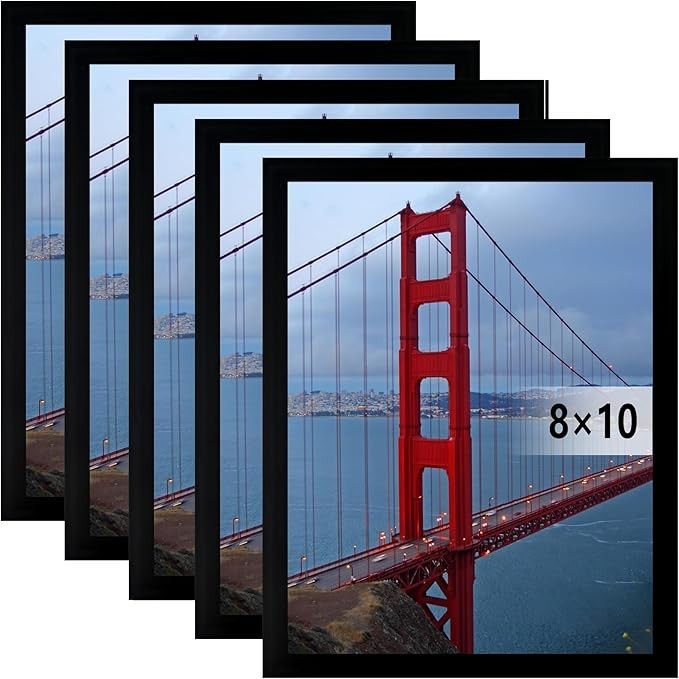 8X10 Picture Frame Wall Hanging Photo Frame Black 1 or 2 or 5 Pack 8X10 Picture Frame Wall Hanging Photo Frame Black 1 or 2 or 5 Pack