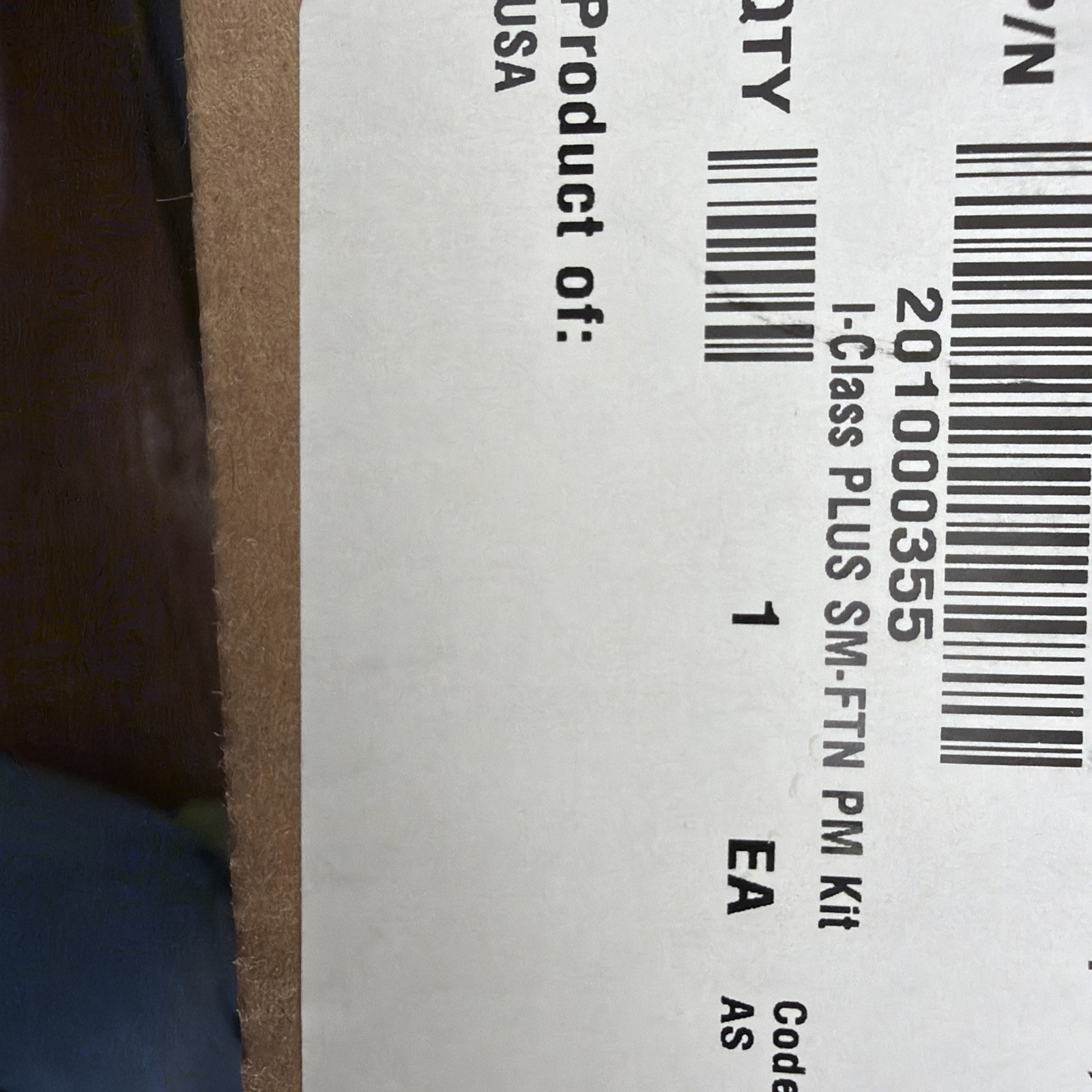 Waters - I Class Plus SM FTN PM Kit - PN - 201000316 Waters - I Class Plus SM FTN PM Kit - PN - 201000316