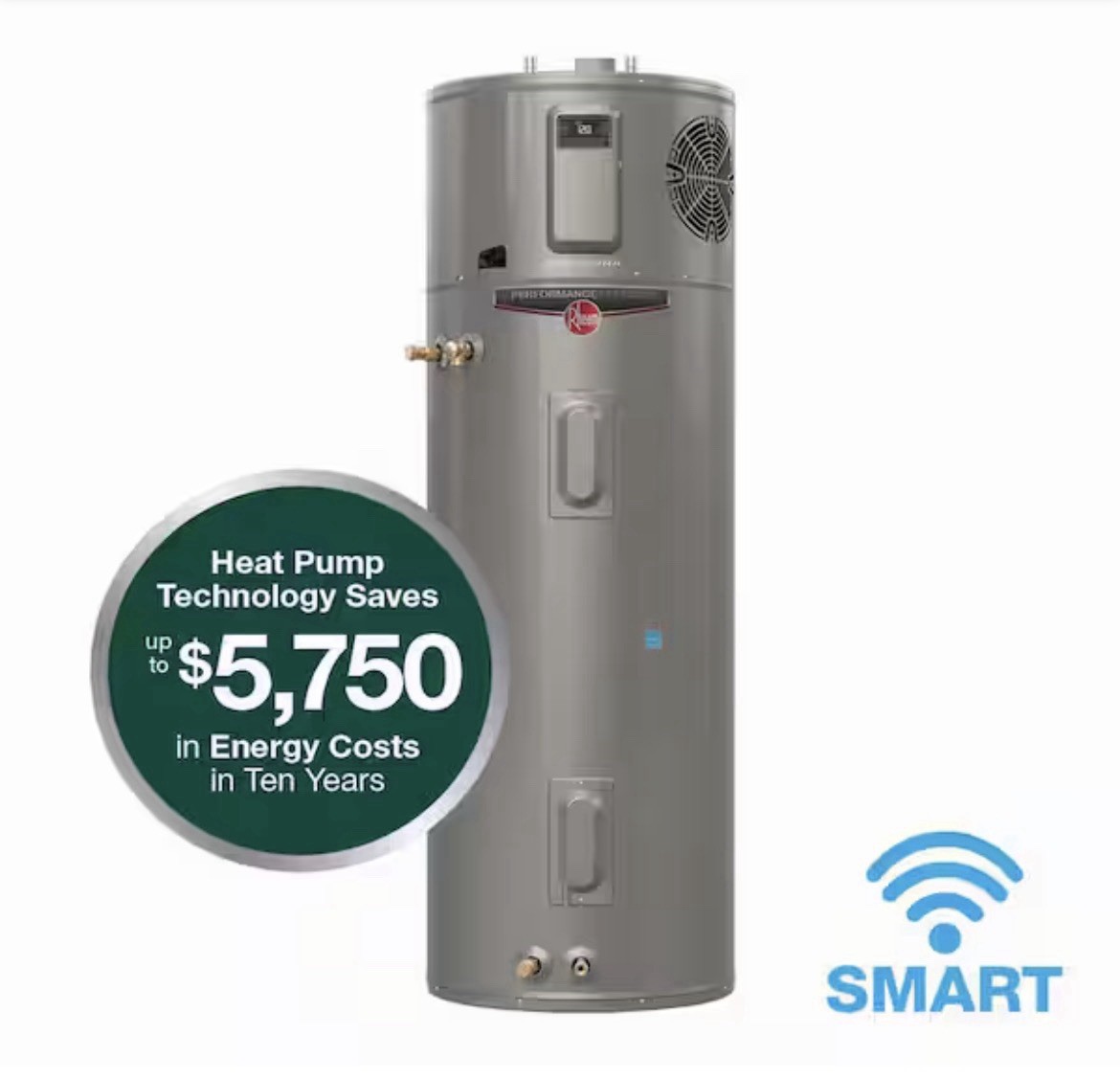 (READ) RHEEM ProTerra 80 Gal Smart High Efficiency Hybrid Tank Water Heater 