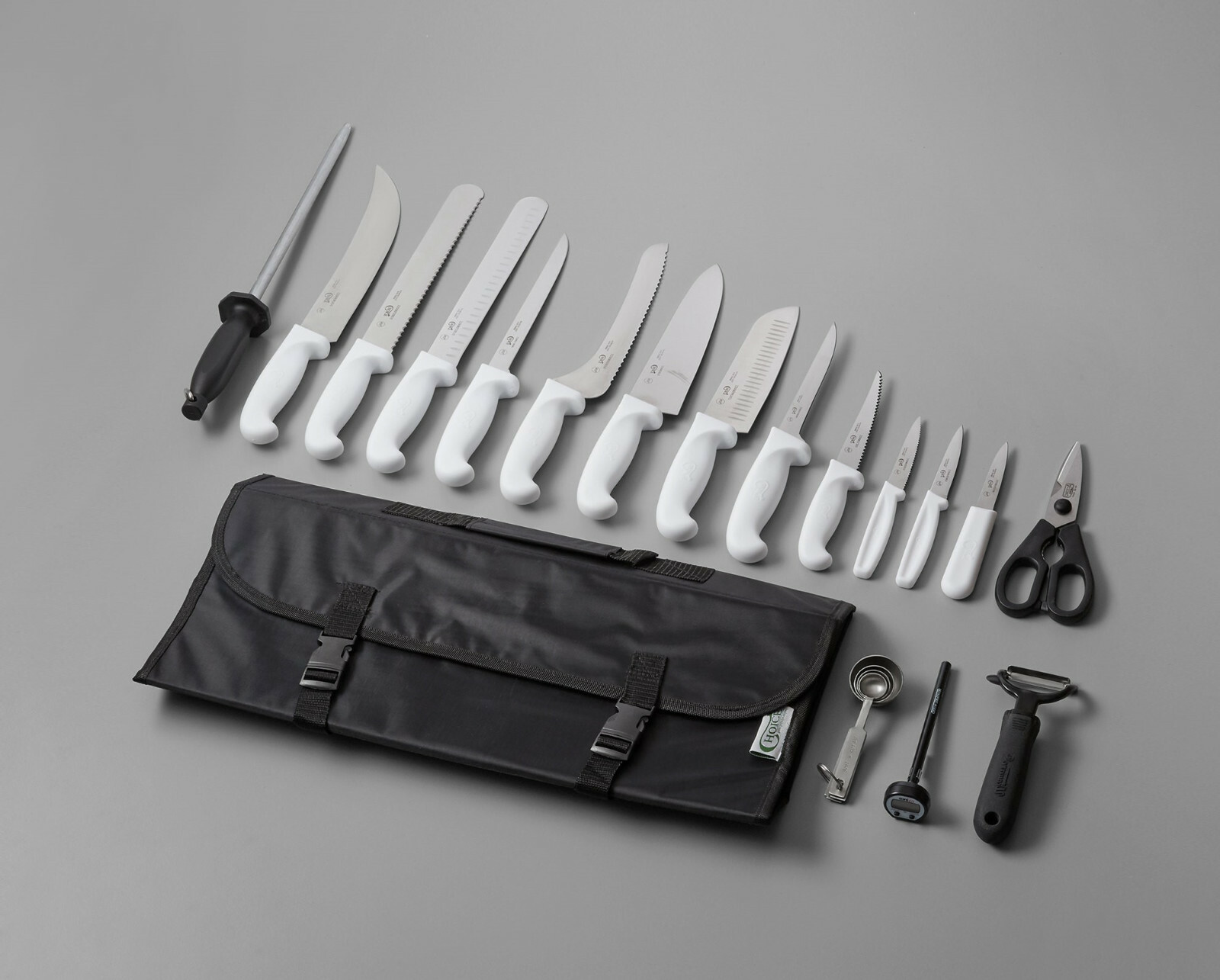 18 Piece White Knife Set, Knife NSF Listed, Dishwasher Safe 18 Piece White Knife Set, Knife NSF Listed, Dishwasher Safe