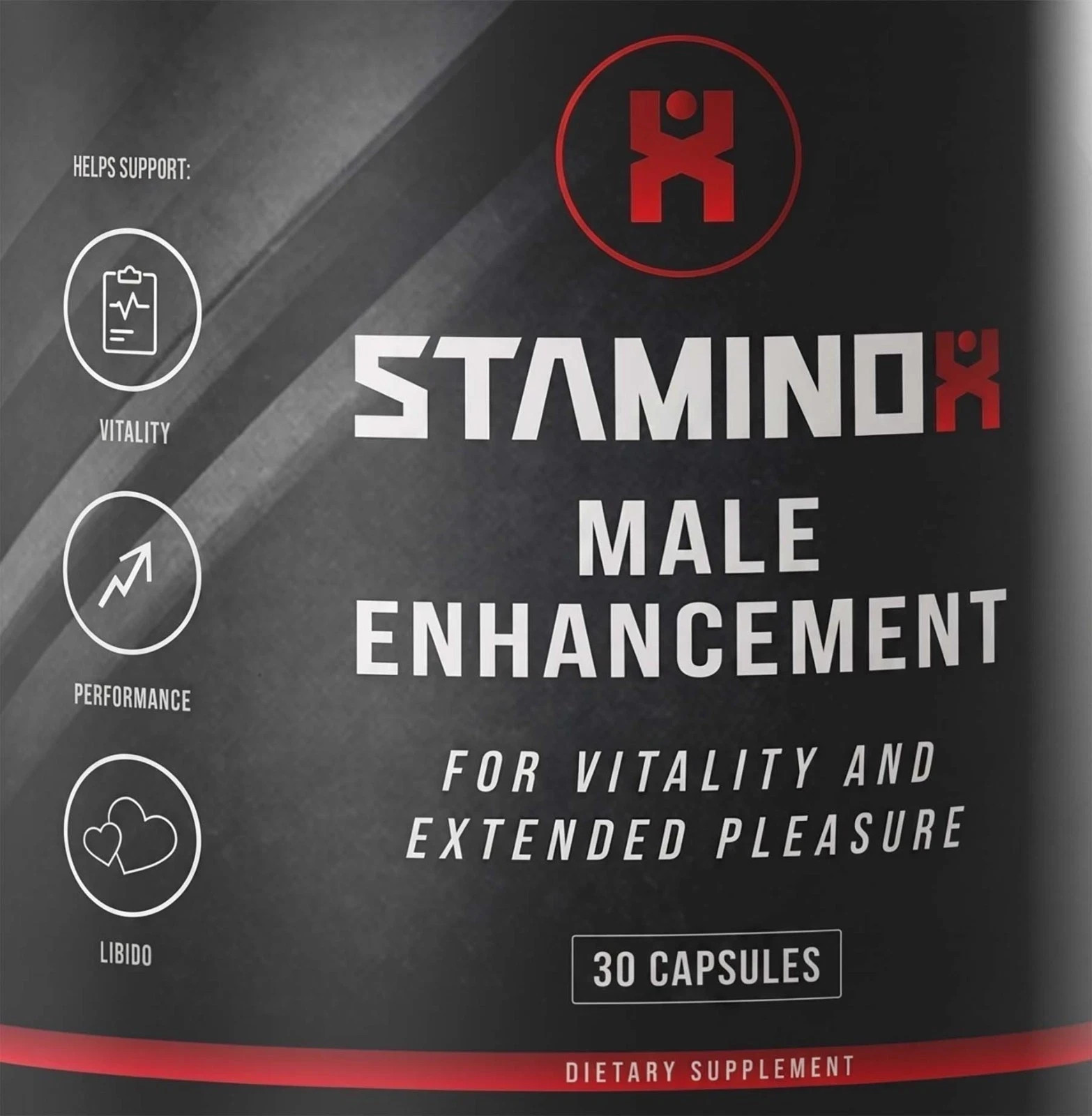 StaminoX Mens Health Support Dietary Supplement Genuine 30 Capsules