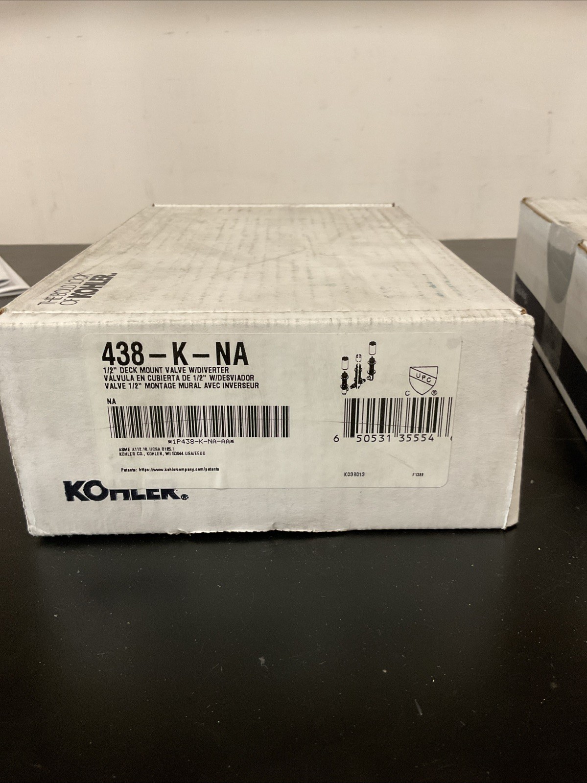 Kohler 438-K-NA 1/2 in Ceramic High-Flow Valve System with Diverter