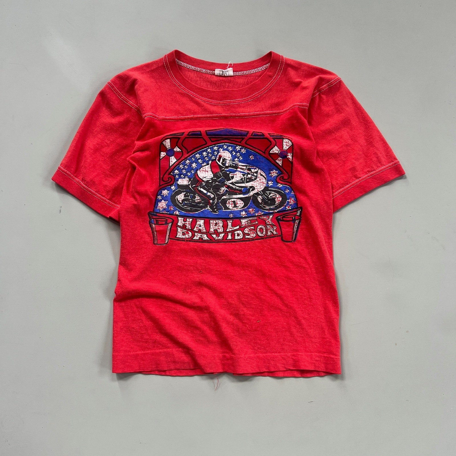 Youth Large 1970s Harley Davidson Shirt