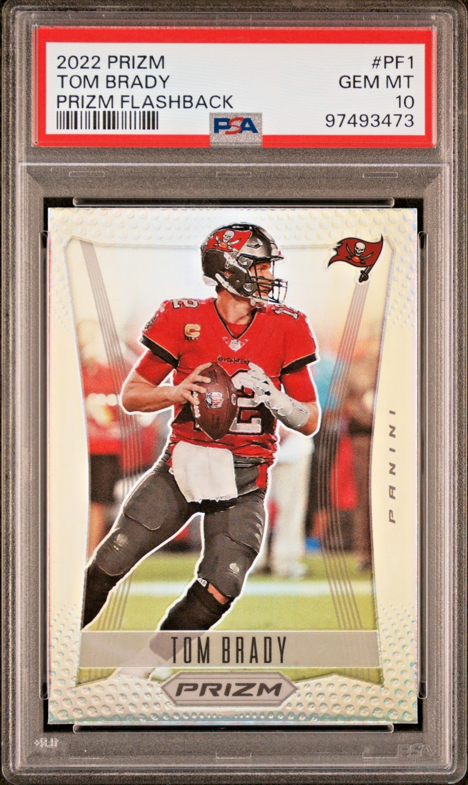 2022 Panini Prizm Tom Brady Flashback Silver Prizm #PF1 PSA 10 RARE Low Pop GOAT 2022 Panini Prizm Tom Brady Flashback Silver Prizm #PF1 PSA 10 RARE Low Pop GOAT