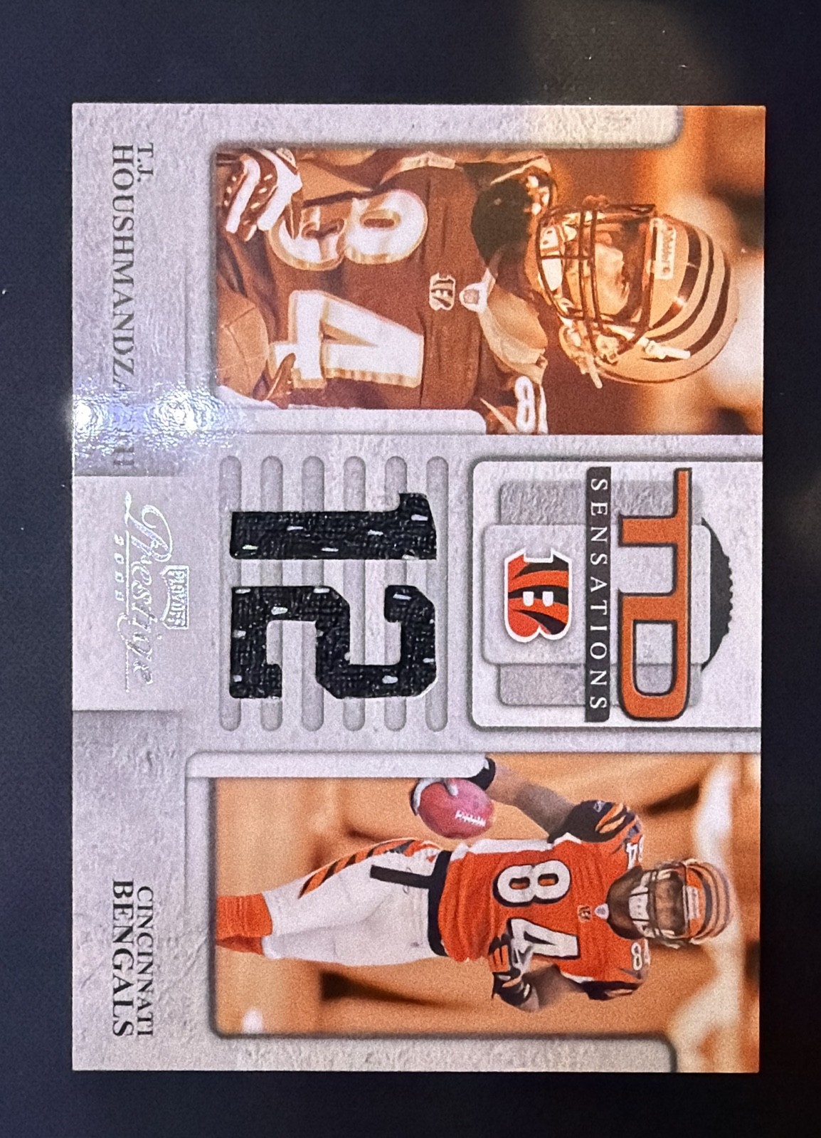 2008 Playoff Prestige - Td Sensations T.J. Houshmandzadeh #TS-3 Materials /100 2008 Playoff Prestige - Td Sensations T.J. Houshmandzadeh #TS-3 Materials /100