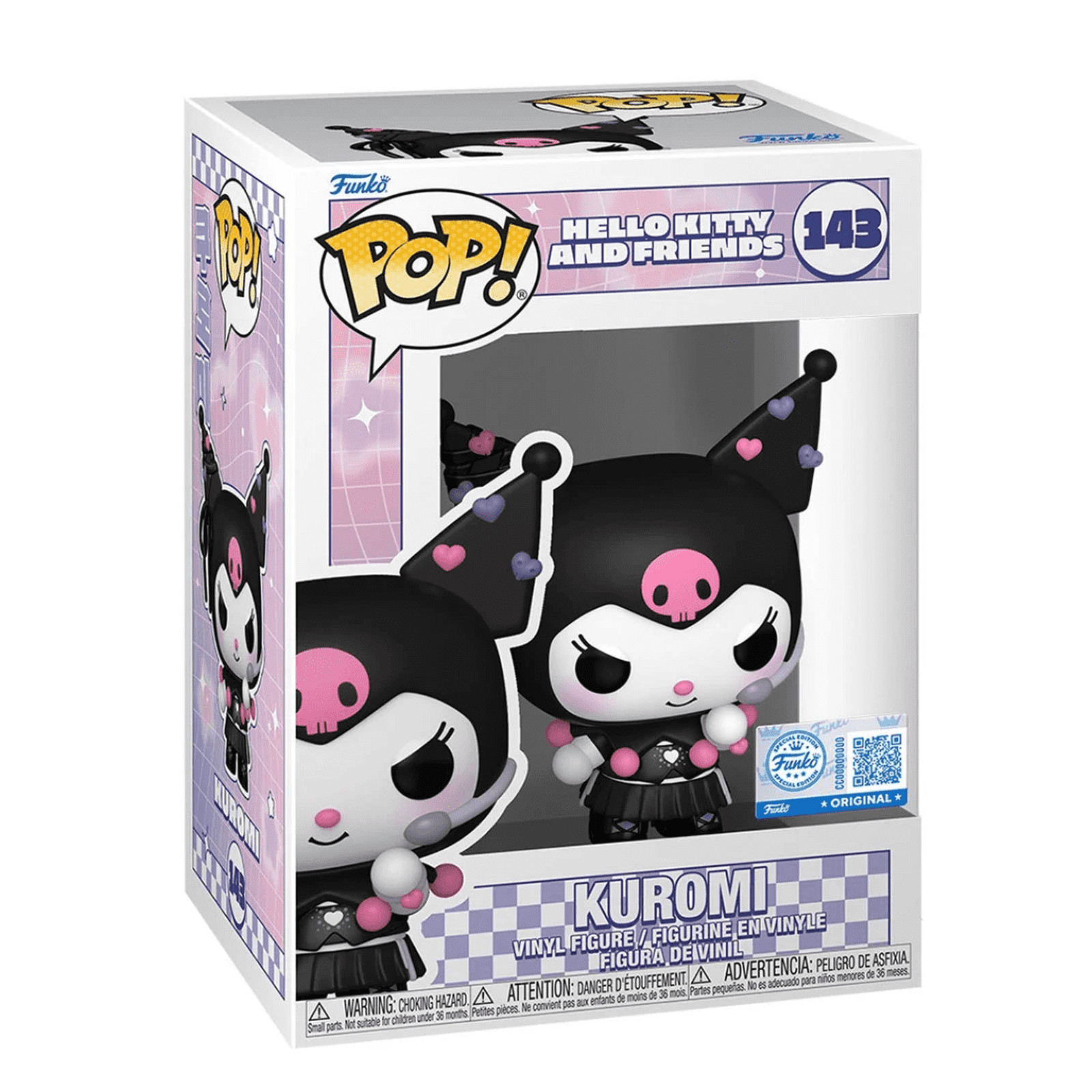 Funko Pop Vinyl: Sanrio - Kuromi - Entertainment Earth (Exclusive) #143 Funko Pop Vinyl: Sanrio - Kuromi - Entertainment Earth (Exclusive) #143
