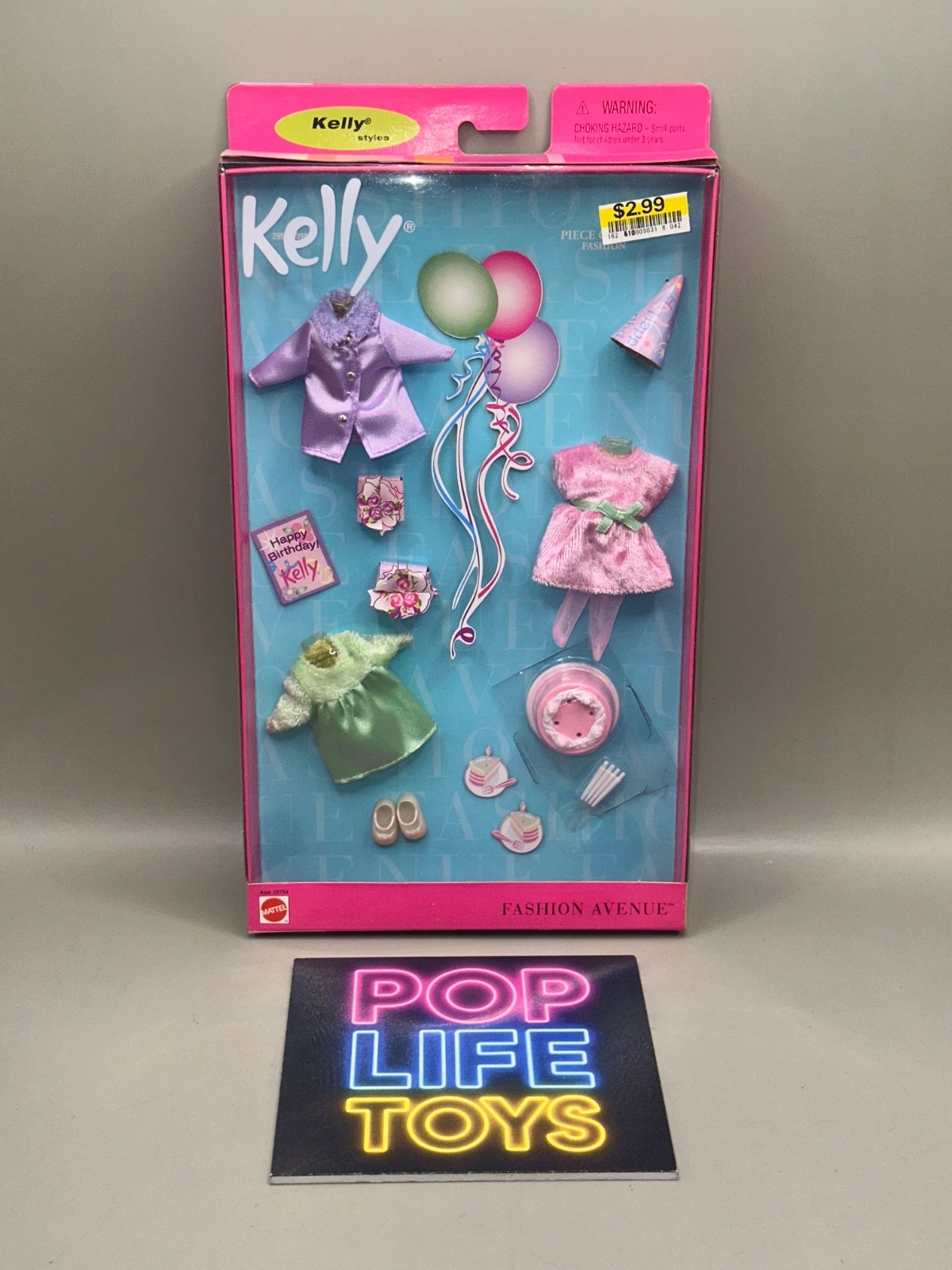 Vintage 2001 Mattel Barbie/Kelly “Fashion Avenue- Piece of Cake” #25754 *NIP*