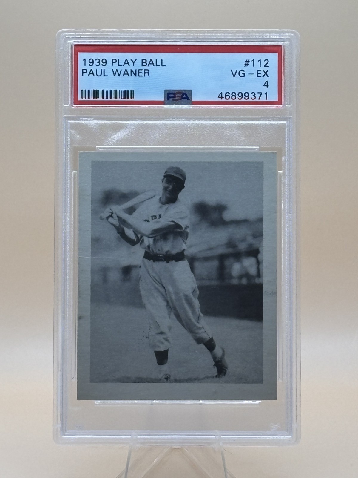 1939 Play Ball - Paul Waner #112 PSA 4 HOF