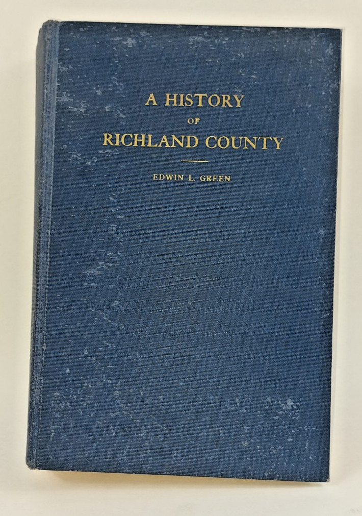 Richland County, SC History Green 1932 1st Ed  Fold-Out Map Many Names + Index