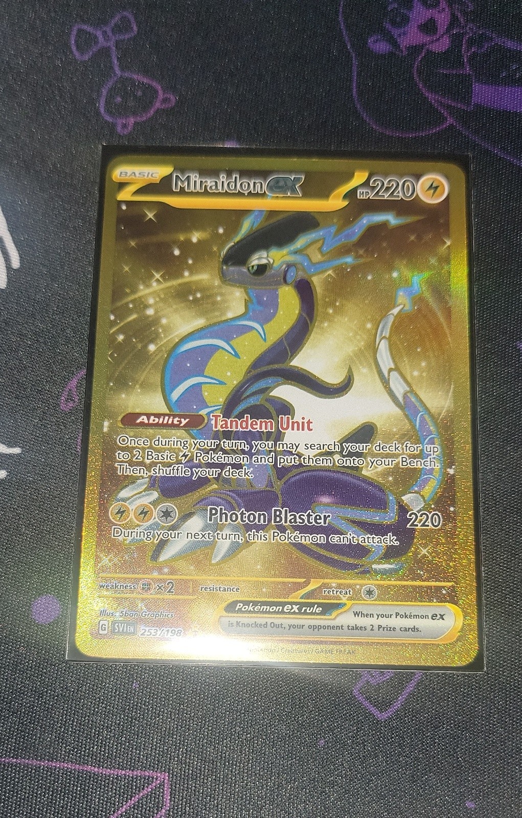 Miraidon ex 253/198 SV01: Scarlet & Violet Base Set Holo Miraidon ex 253/198 SV01: Scarlet & Violet Base Set Holo