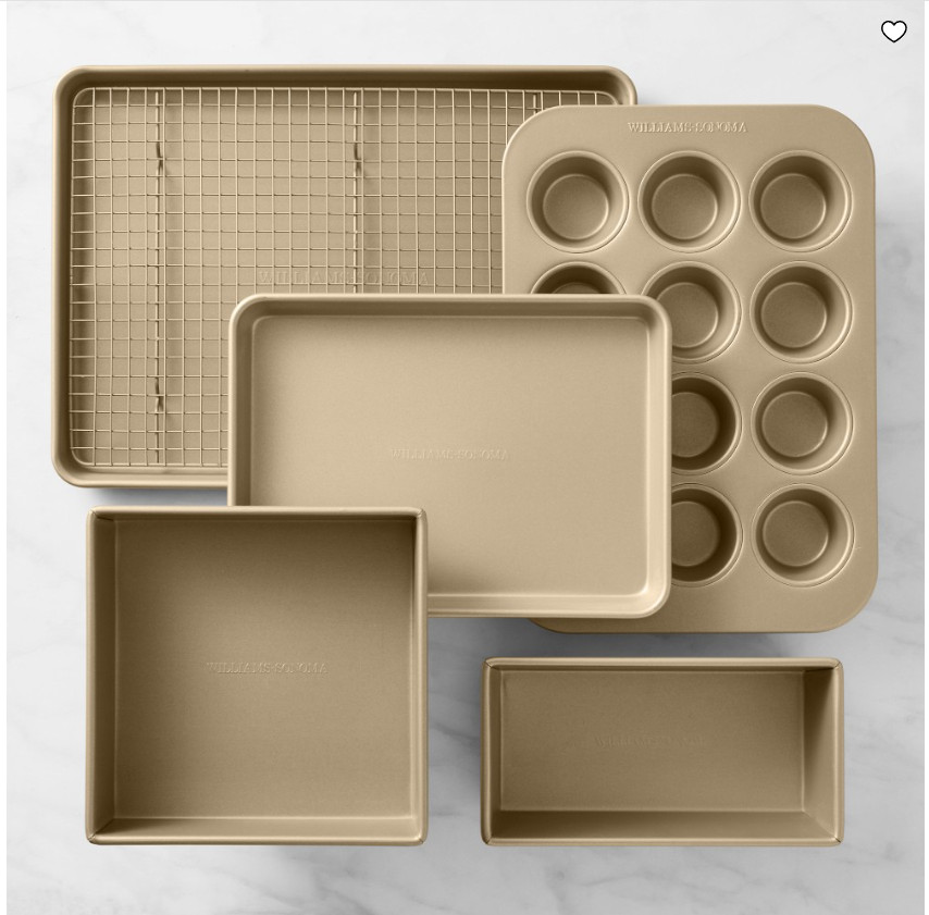Williams Sonoma Goldtouch Pro Nonstick Bakeware Ultimate Set 6 Piece Baking Pans Williams Sonoma Goldtouch Pro Nonstick Bakeware Ultimate Set 6 Piece Baking Pans